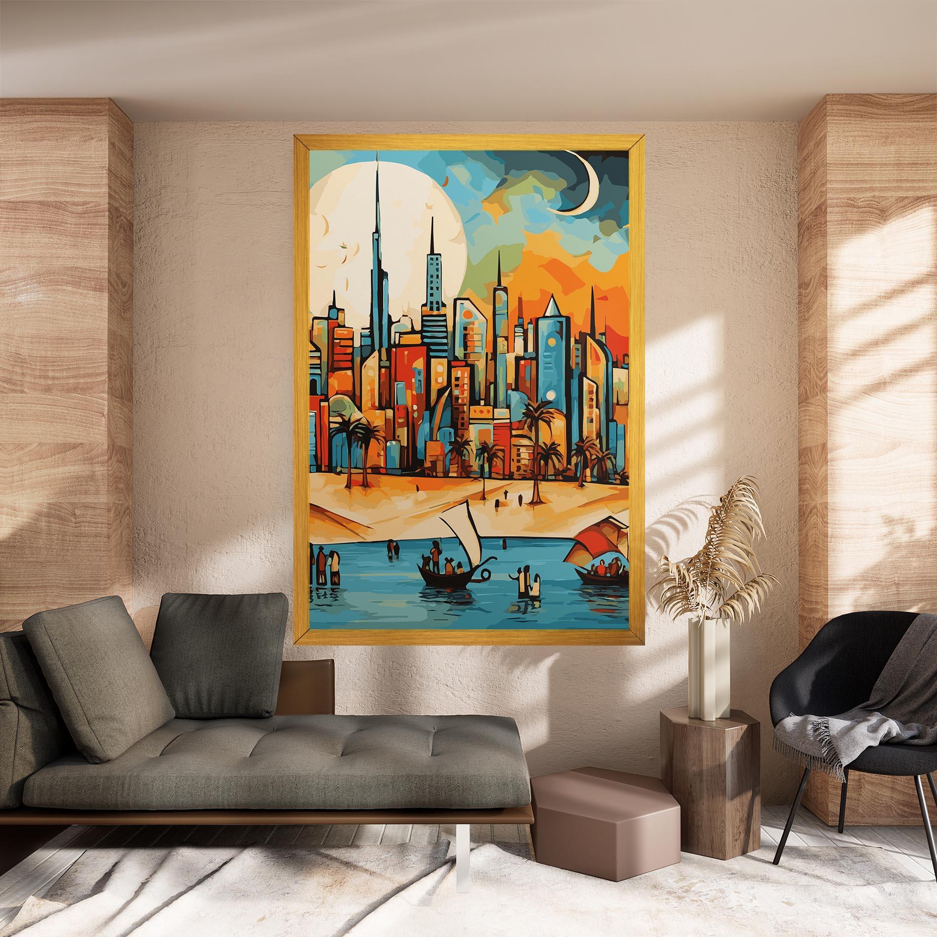 Leinwandbild African Moon mockup 8