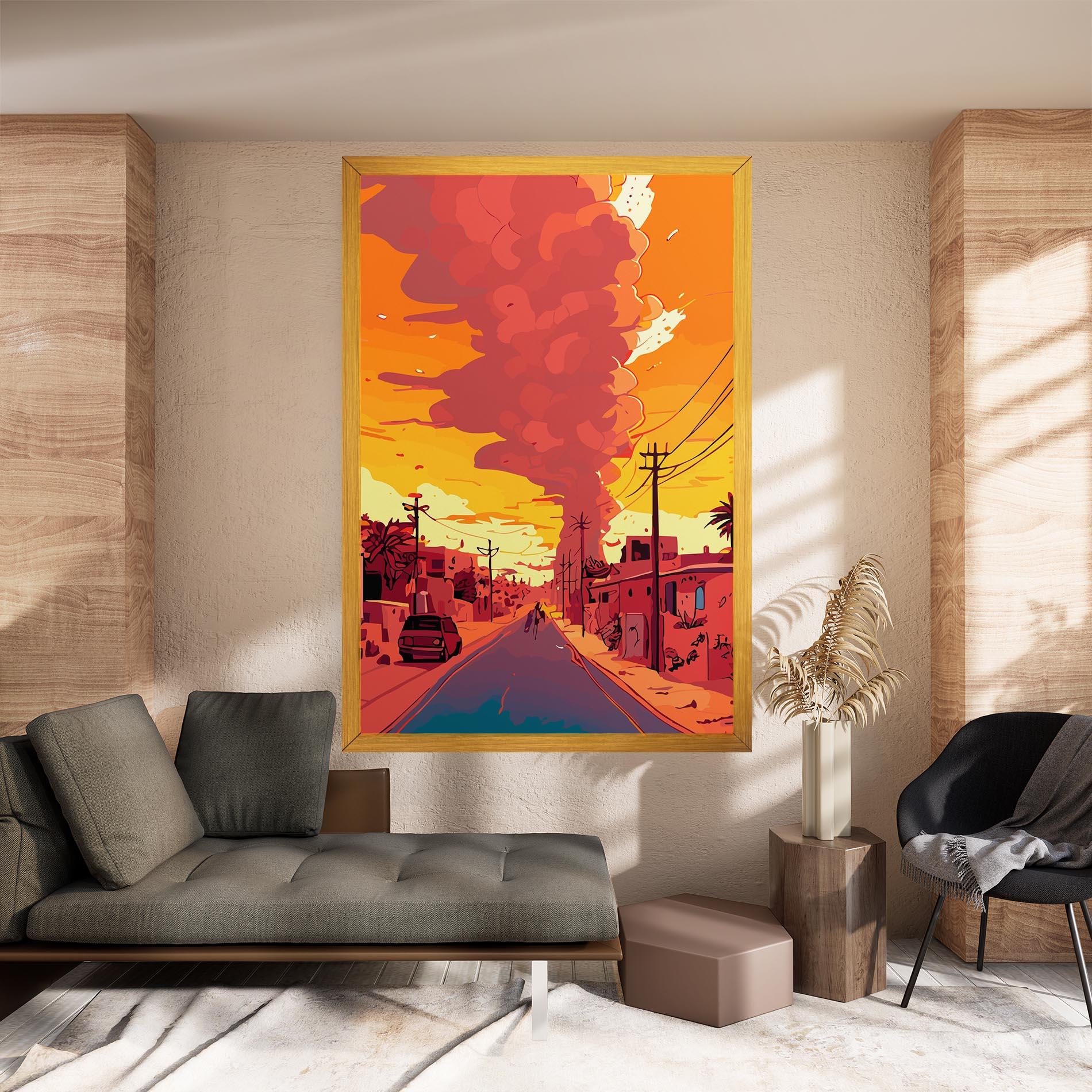 Leinwandbild African Smoke mockup 8