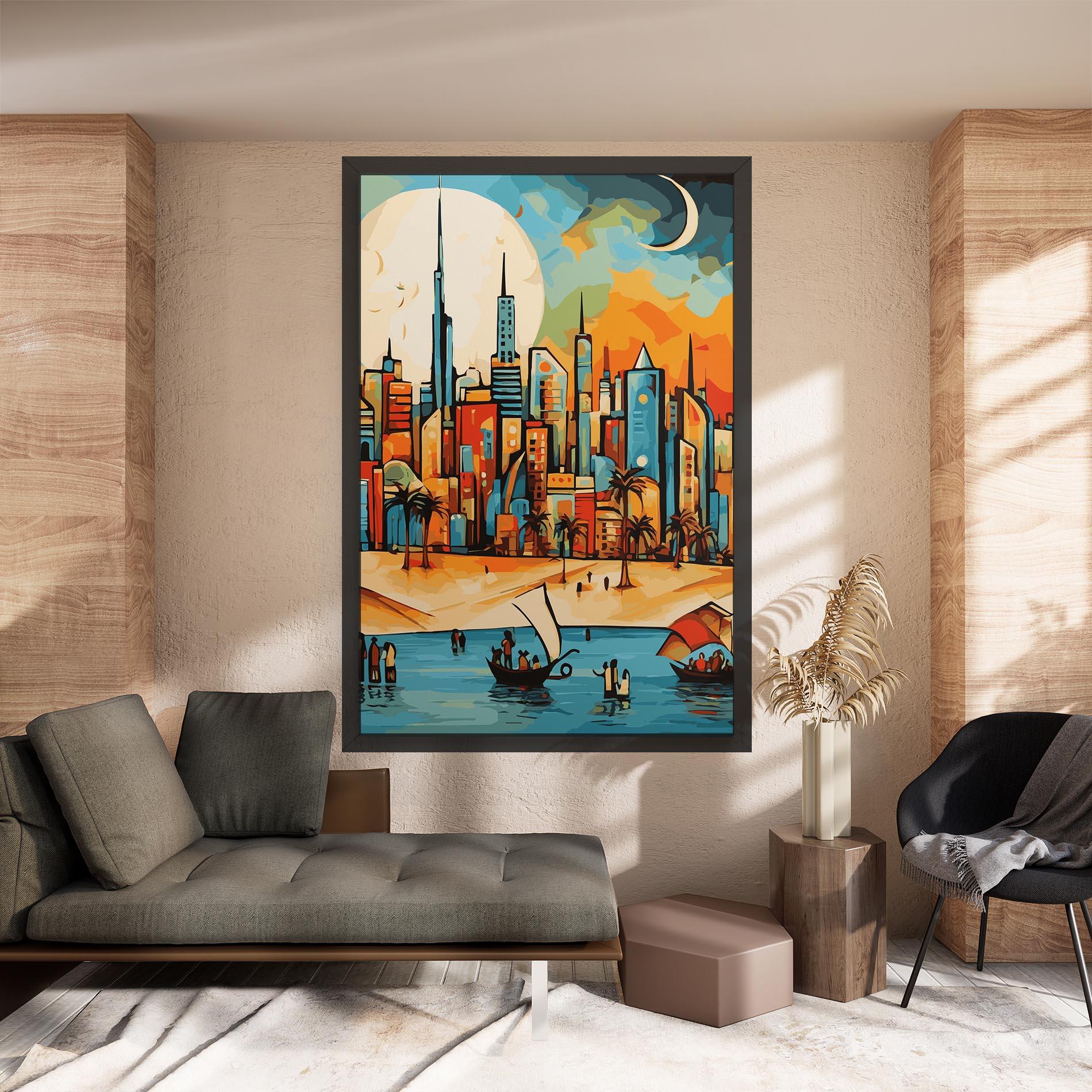 Leinwandbild African Moon mockup 8