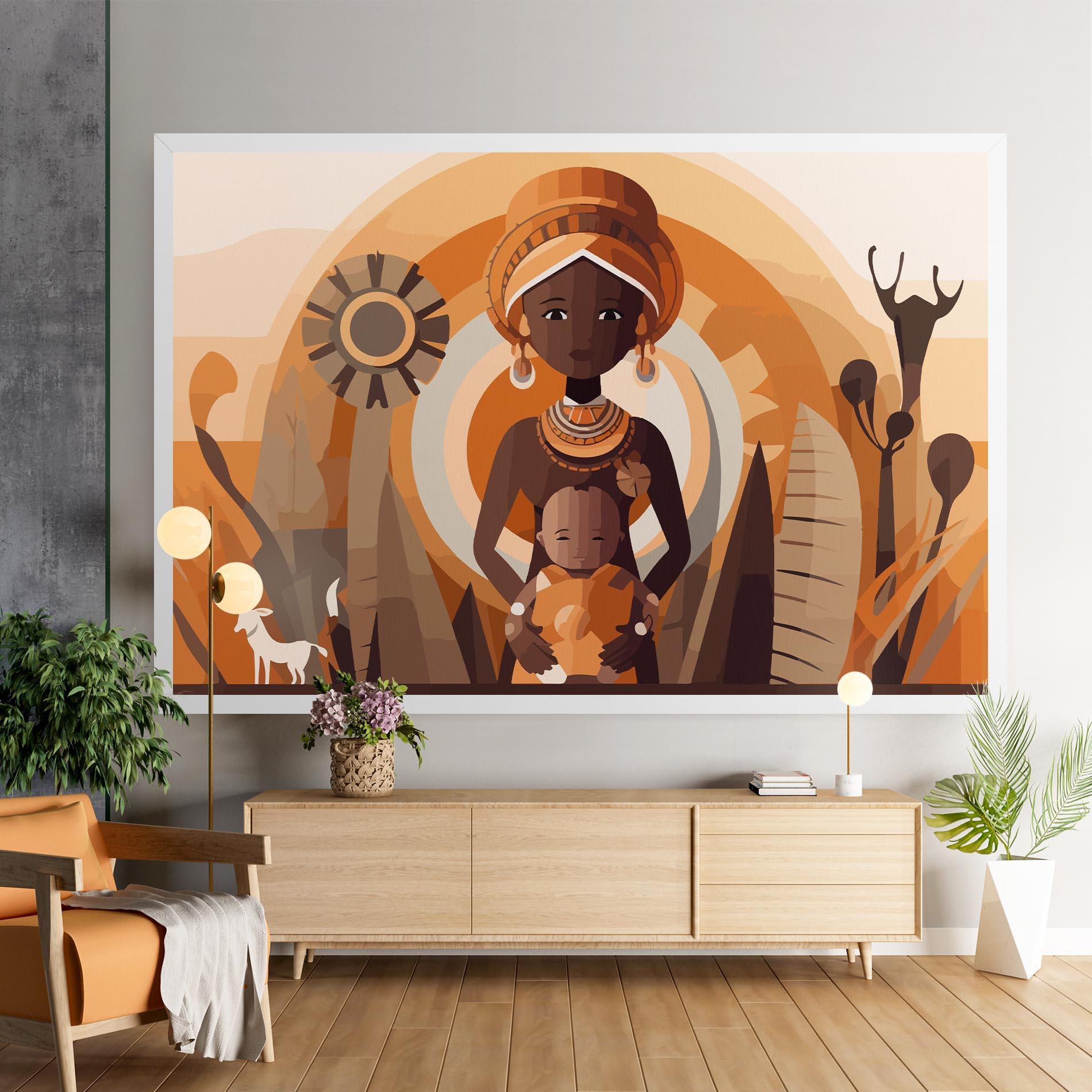 Leinwandbild African Baby mockup 9