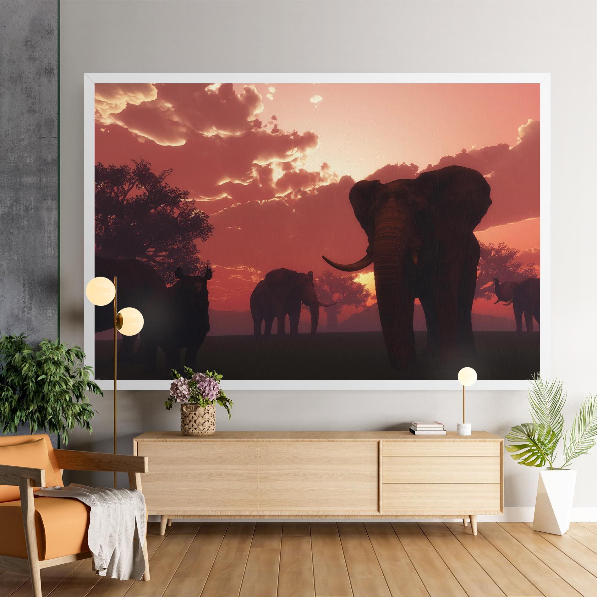 African Elephant View mockup 9