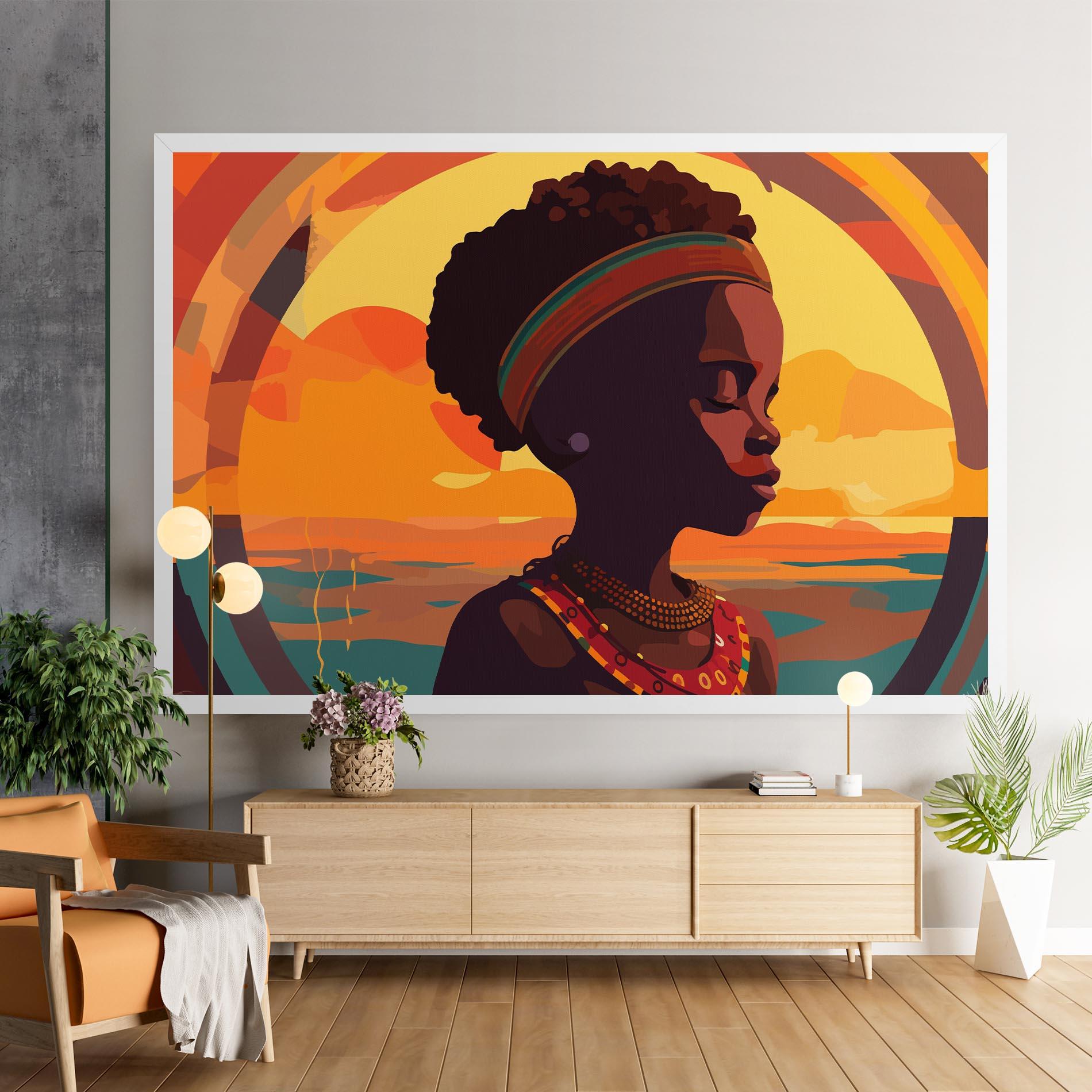 Leinwandbild African Pretty Child mockup 9