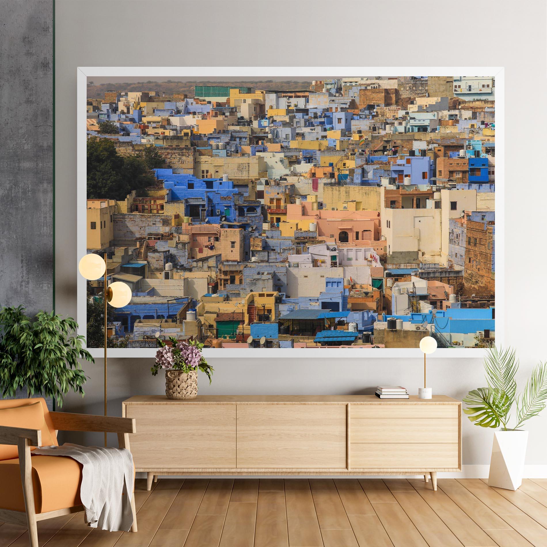 Leinwandbild Rajasthan View India mockup 9