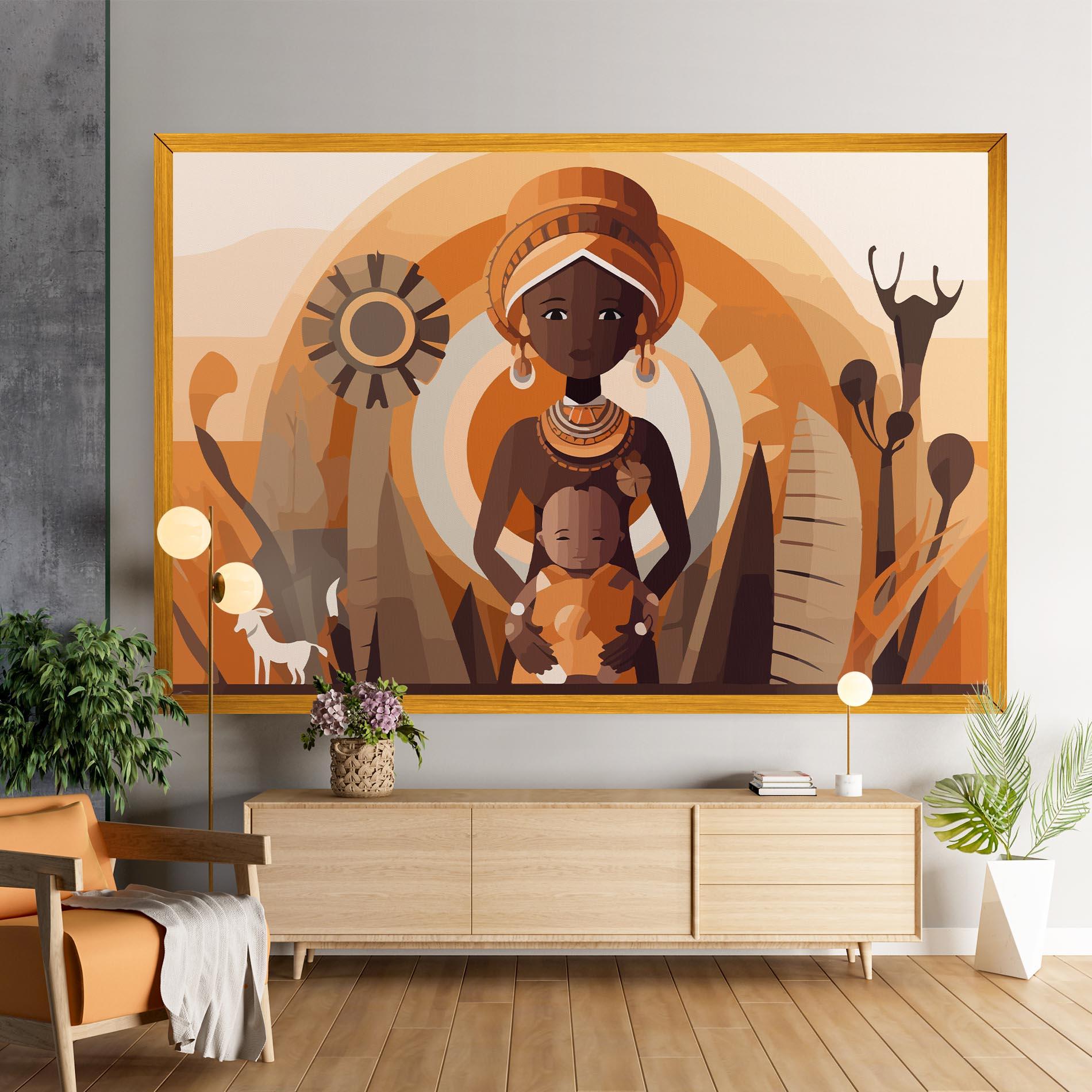 Leinwandbild African Baby mockup 9