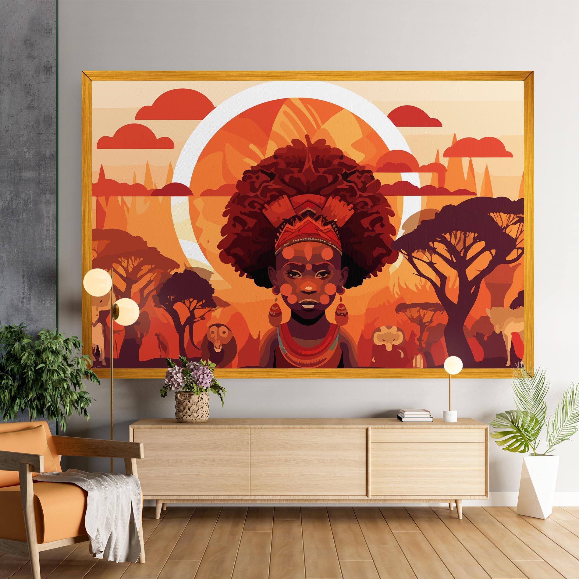Leinwandbild African Chid mockup 9