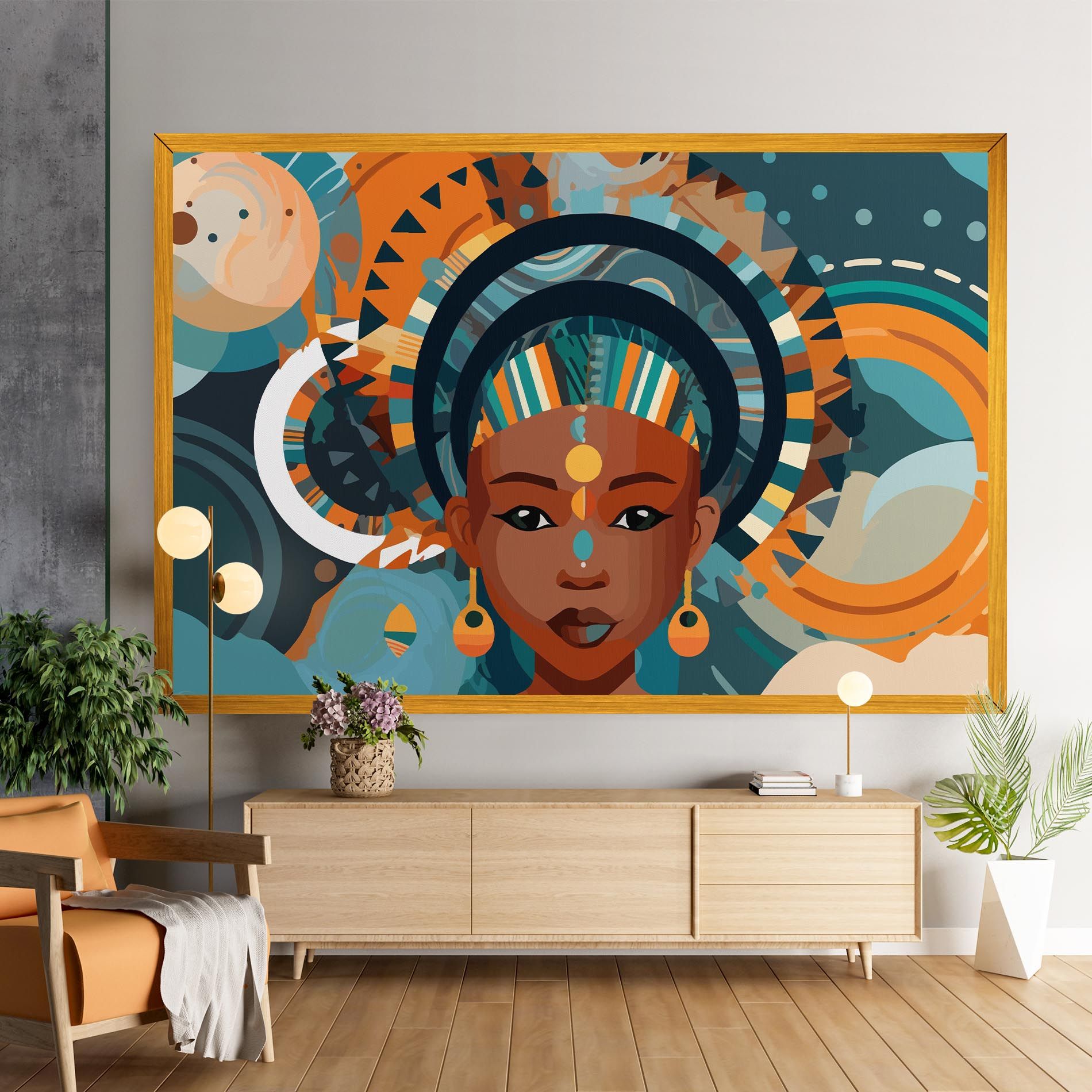 African Colorful Child mockup 9