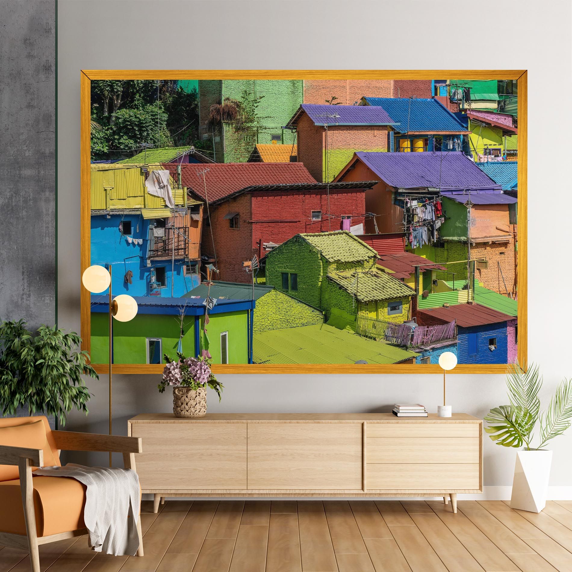 Colorful Small Houses mockup 9