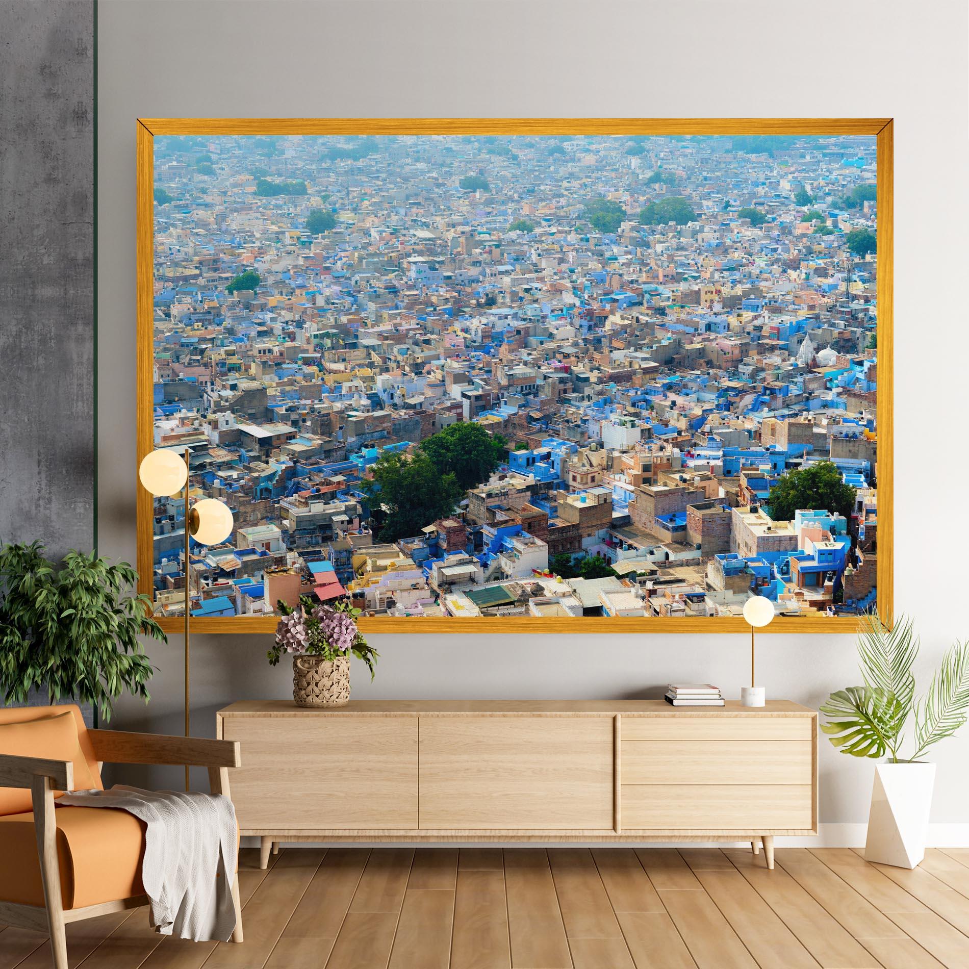 Leinwandbild Rajasthan India Buildings mockup 9