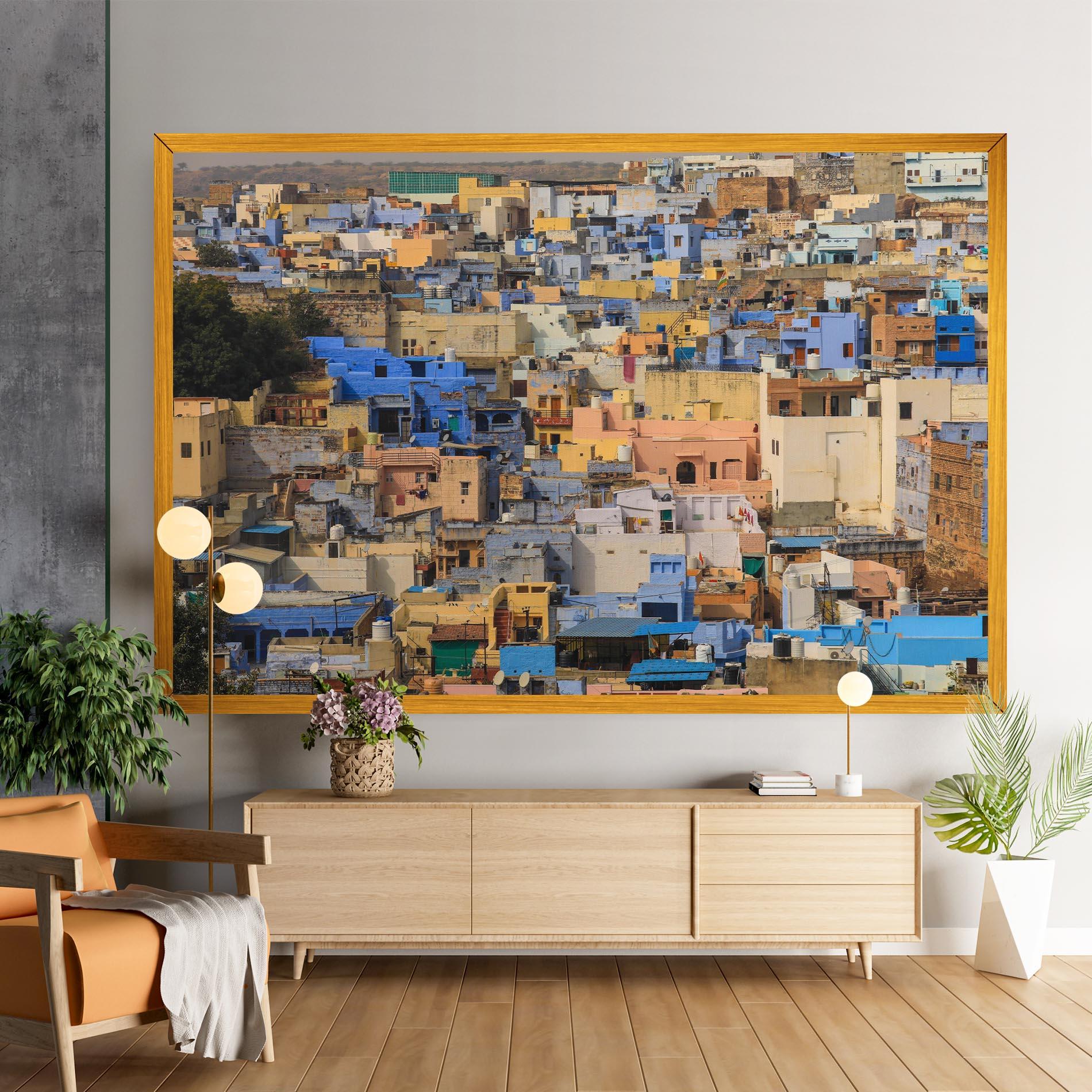 Leinwandbild Rajasthan View India mockup 9