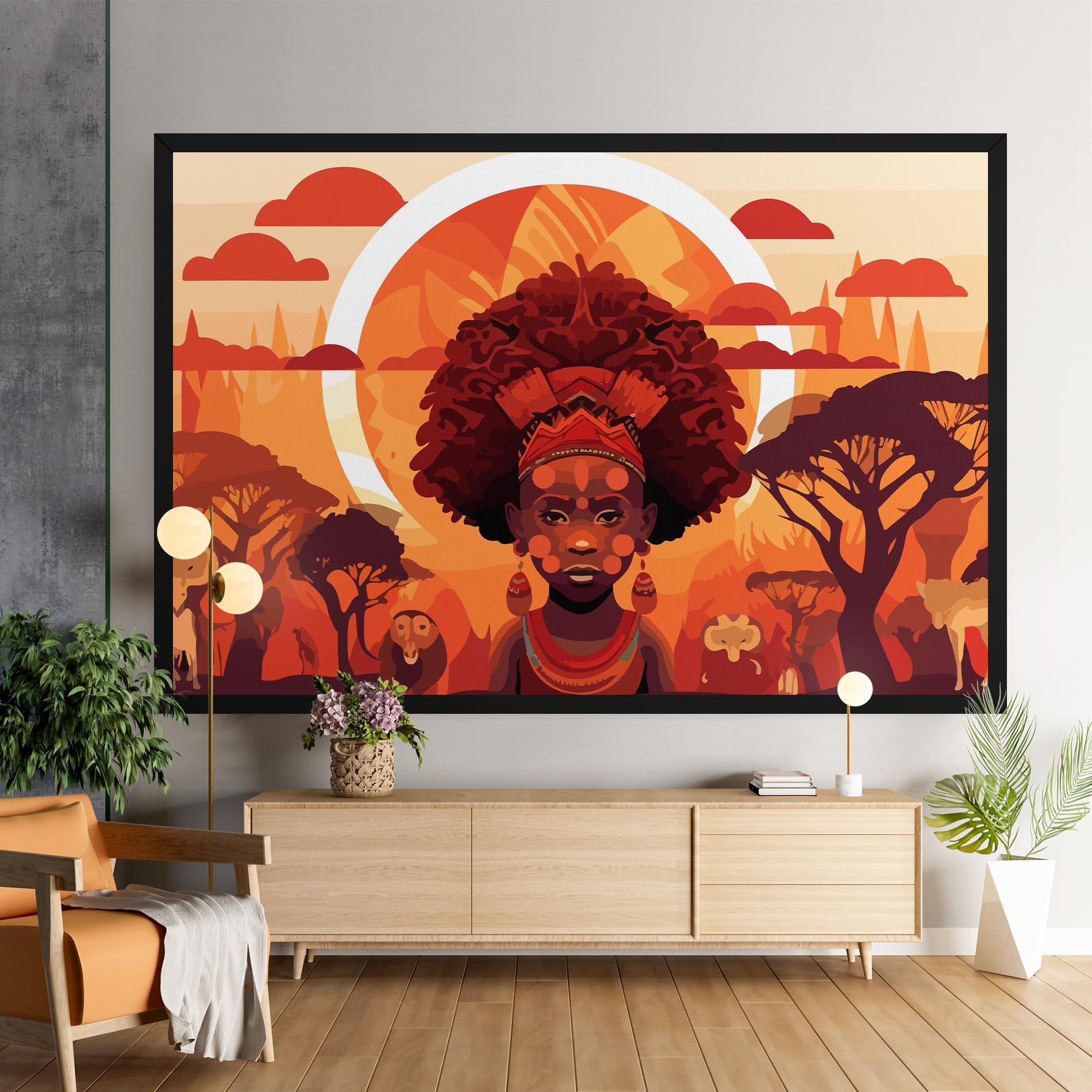 Leinwandbild African Chid mockup 9