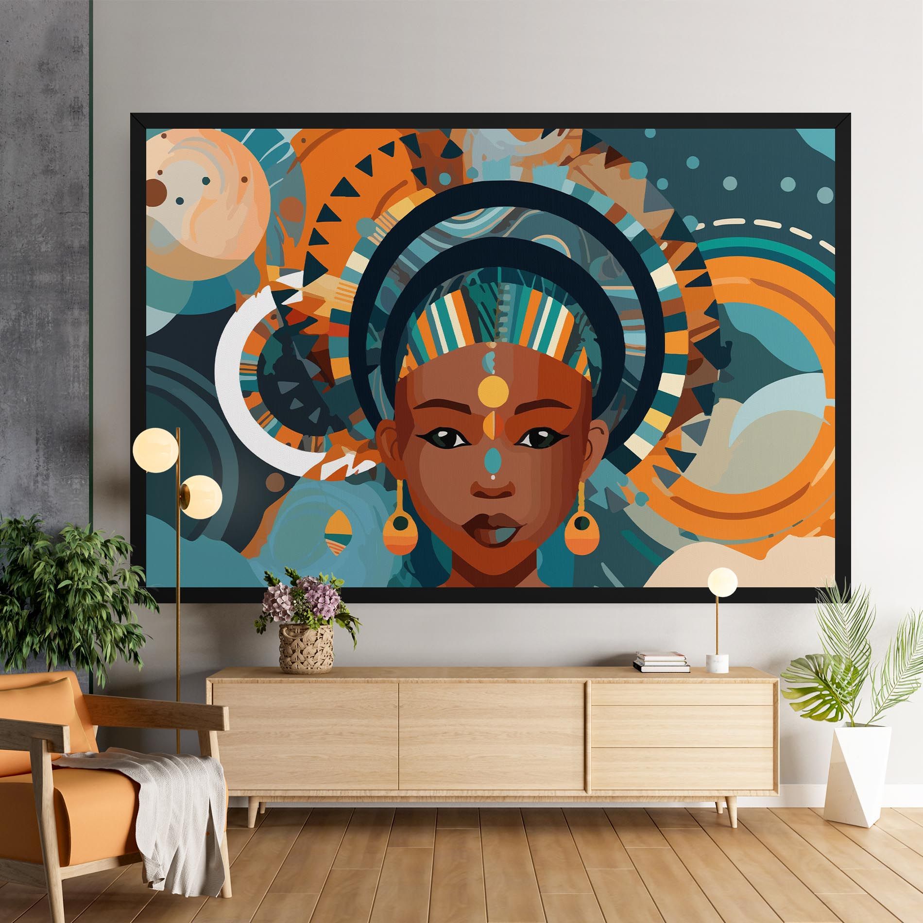 African Colorful Child mockup 9