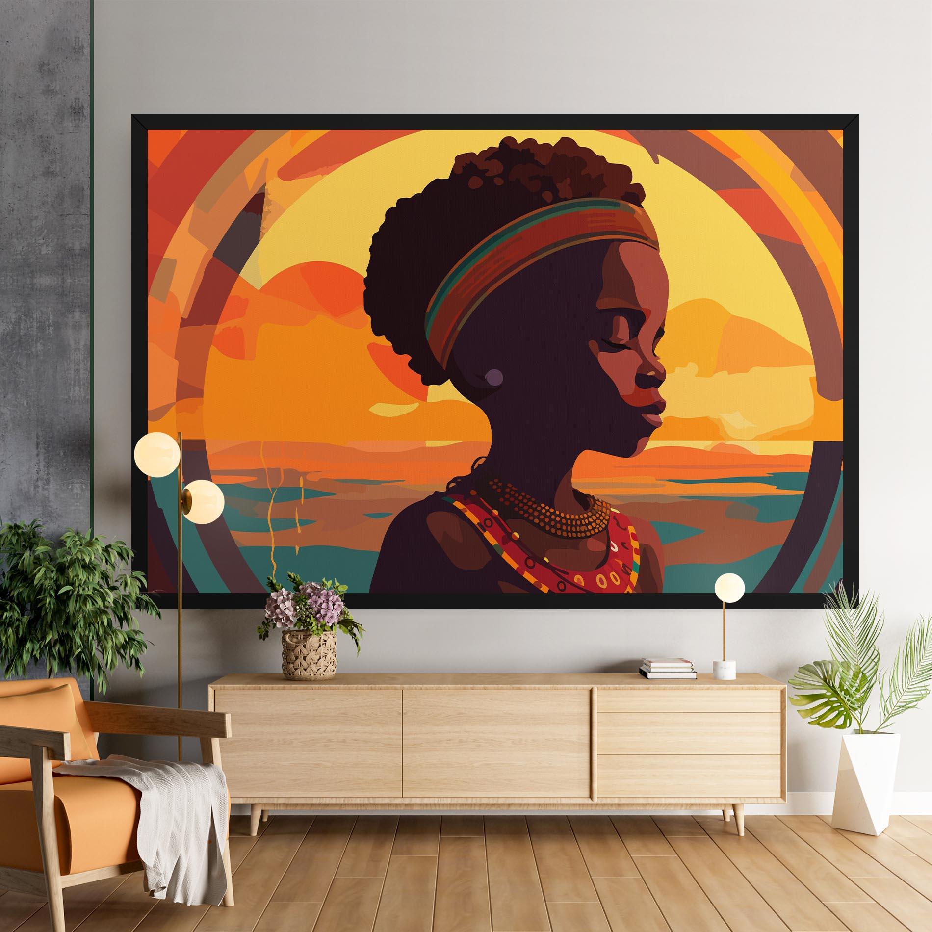 Leinwandbild African Pretty Child mockup 9