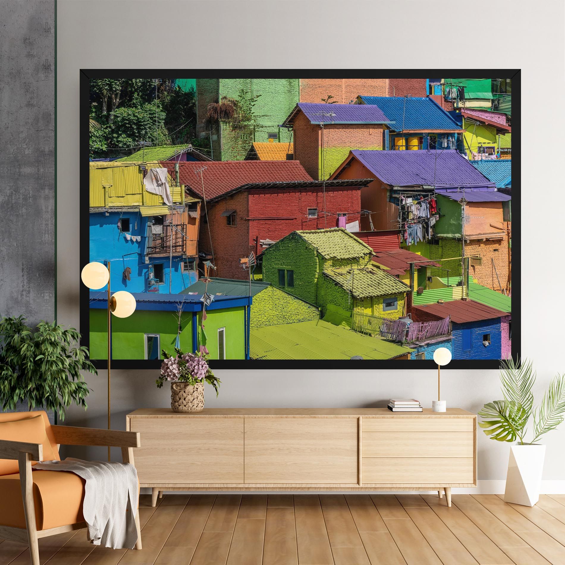 Colorful Small Houses mockup 9