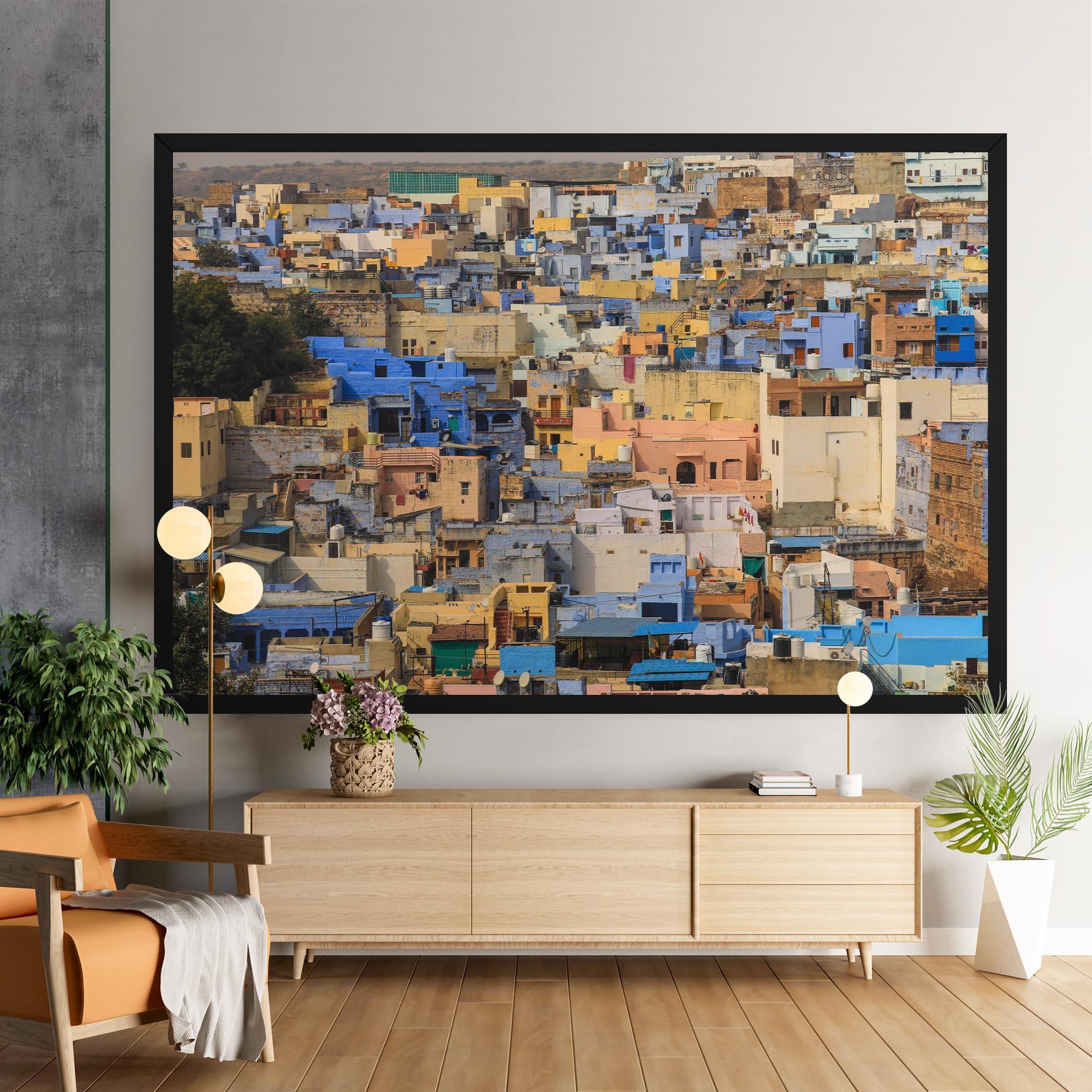 Leinwandbild Rajasthan View India mockup 9