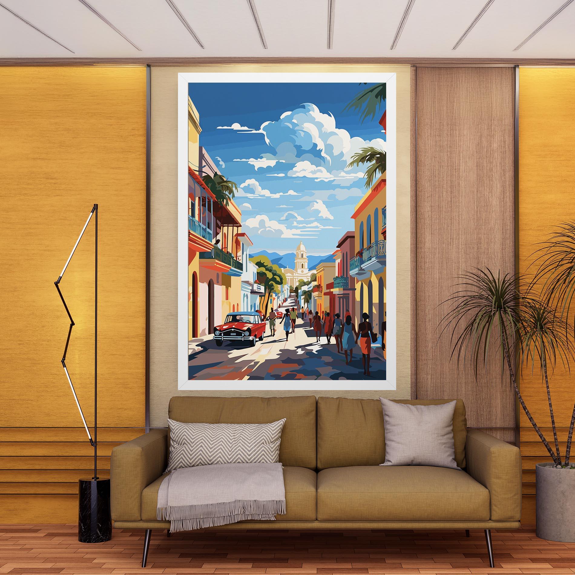 Leinwandbild African Street mockup 9