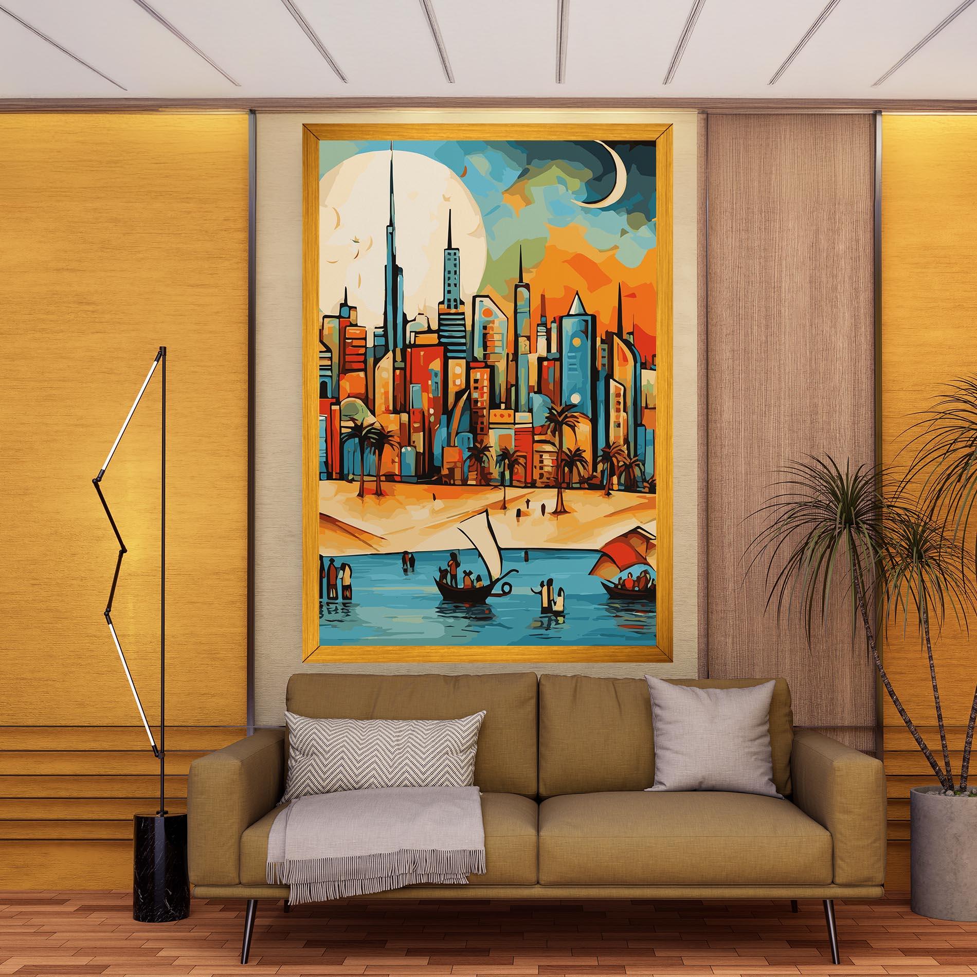 Leinwandbild African Moon mockup 9