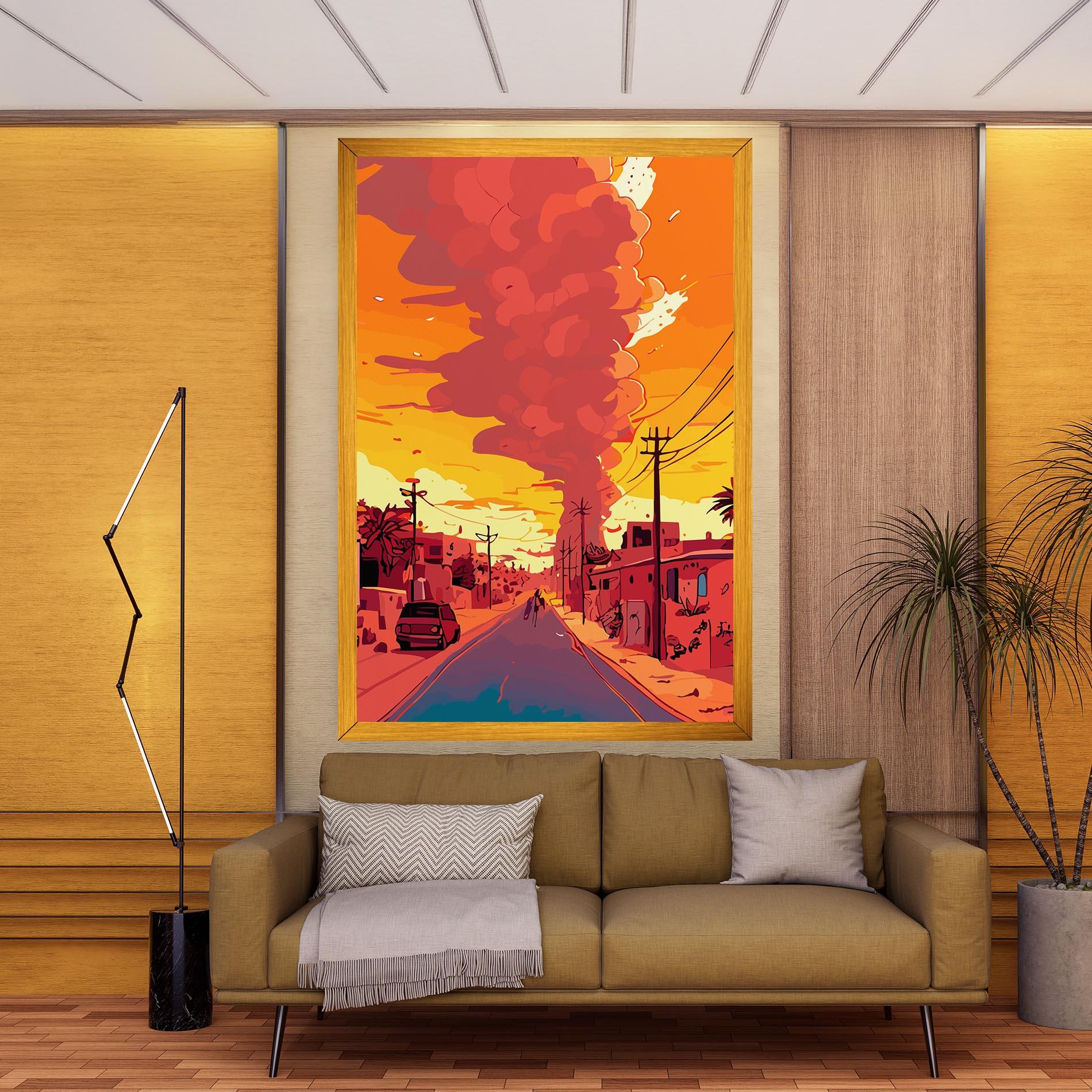 Leinwandbild African Smoke mockup 9