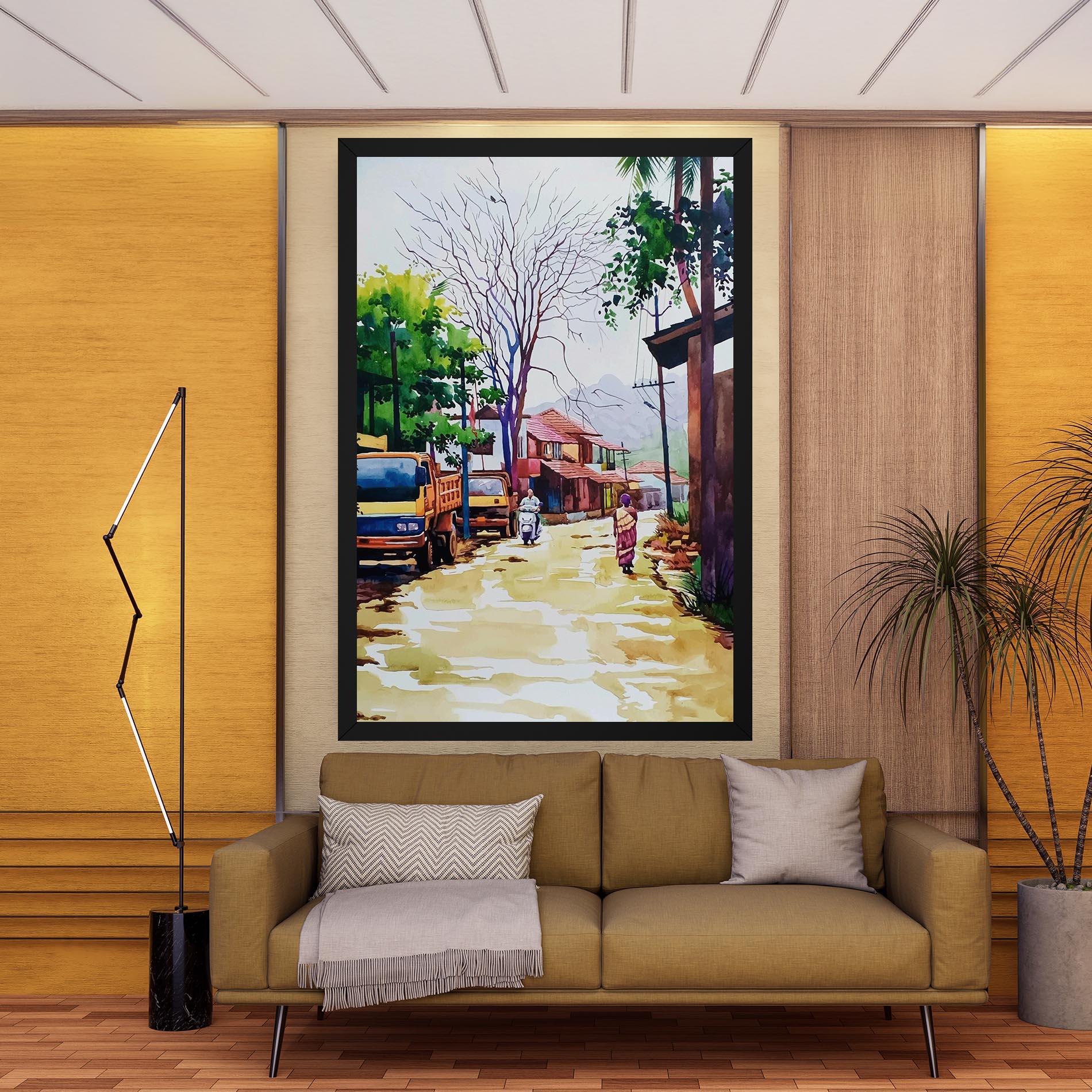 Leinwandbild African City mockup 9