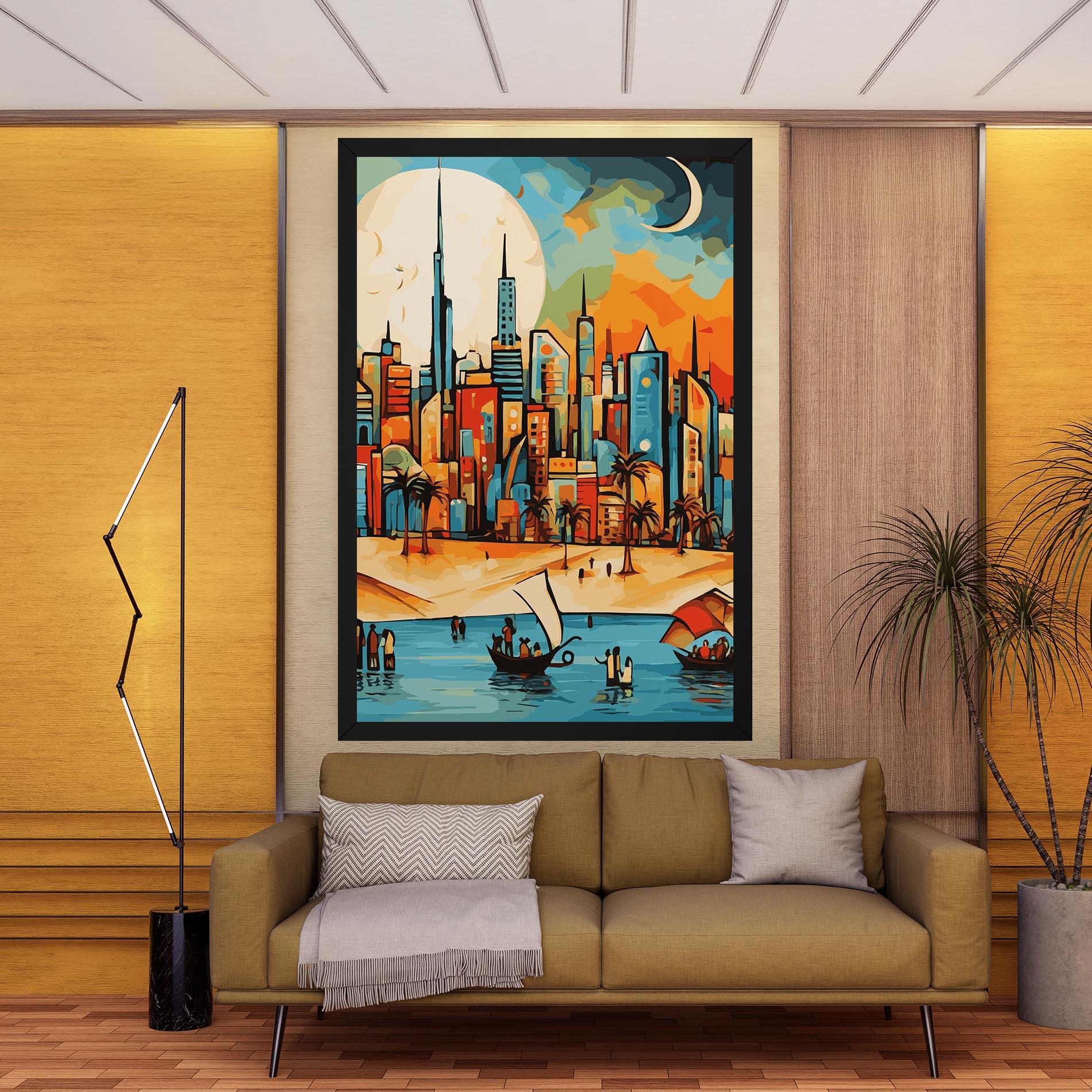 Leinwandbild African Moon mockup 9