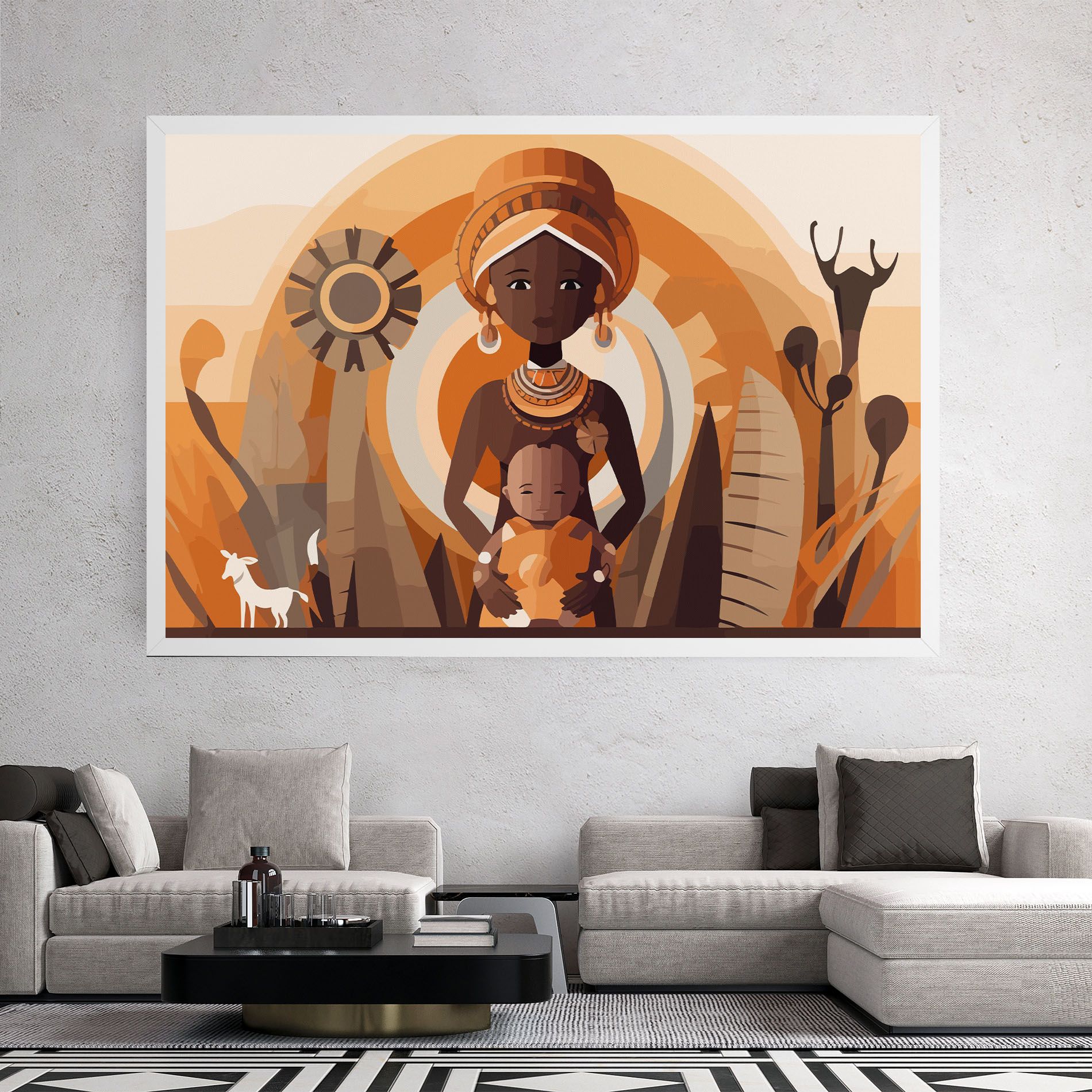 African Baby mockup 2