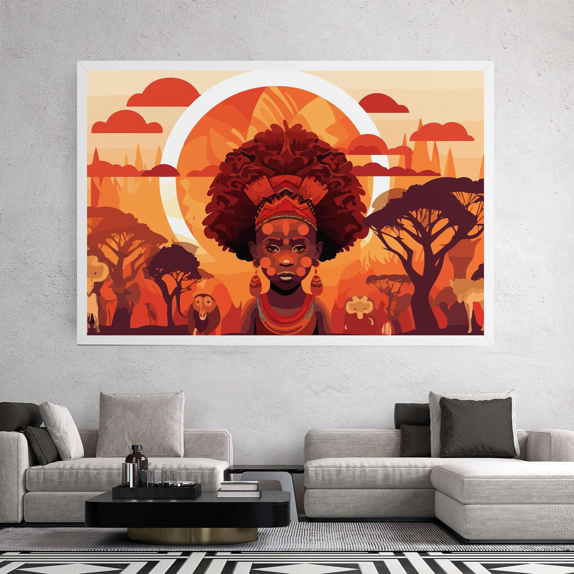 Leinwandbild African Chid mockup 2