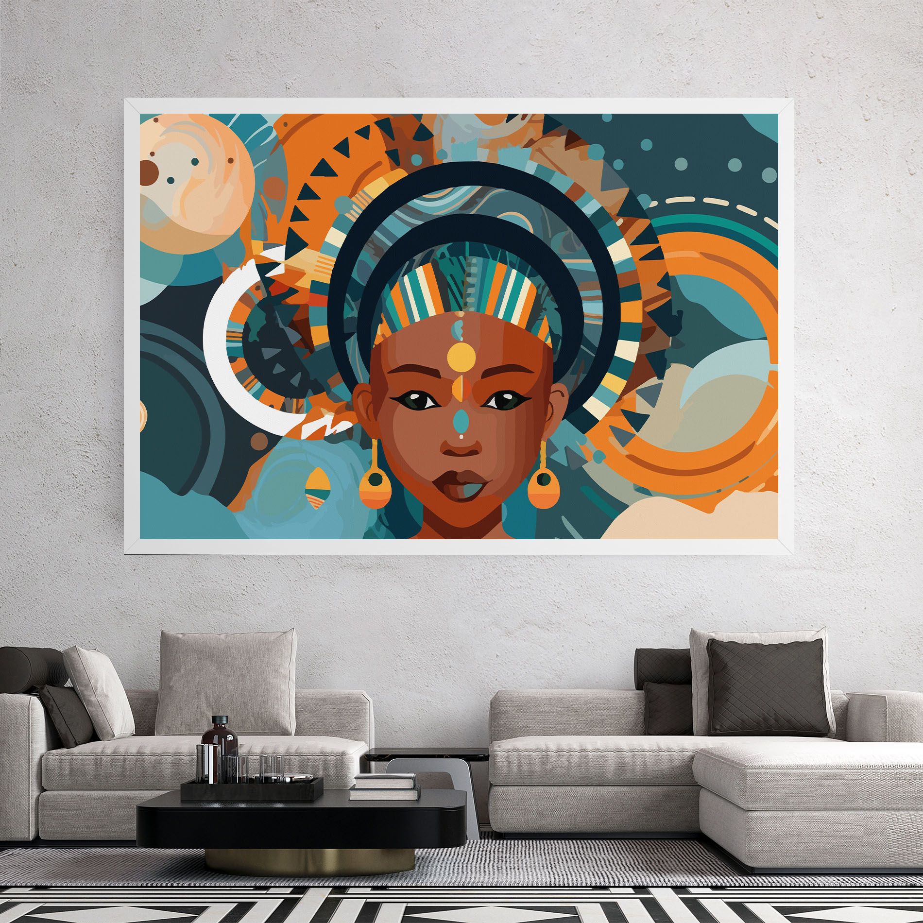 African Colorful Child mockup 2