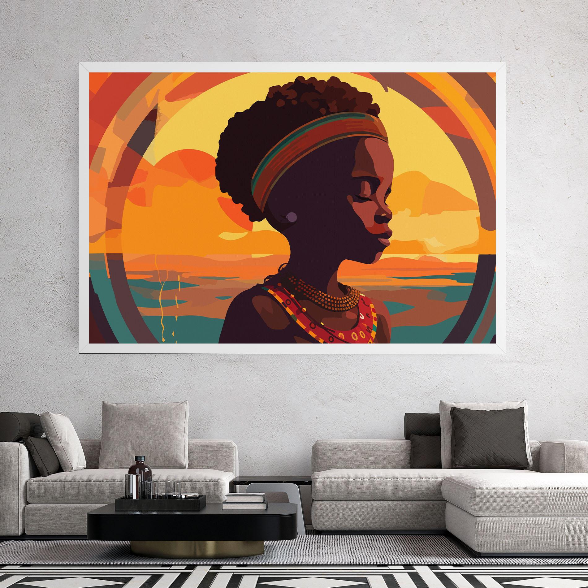Leinwandbild African Pretty Child mockup 2