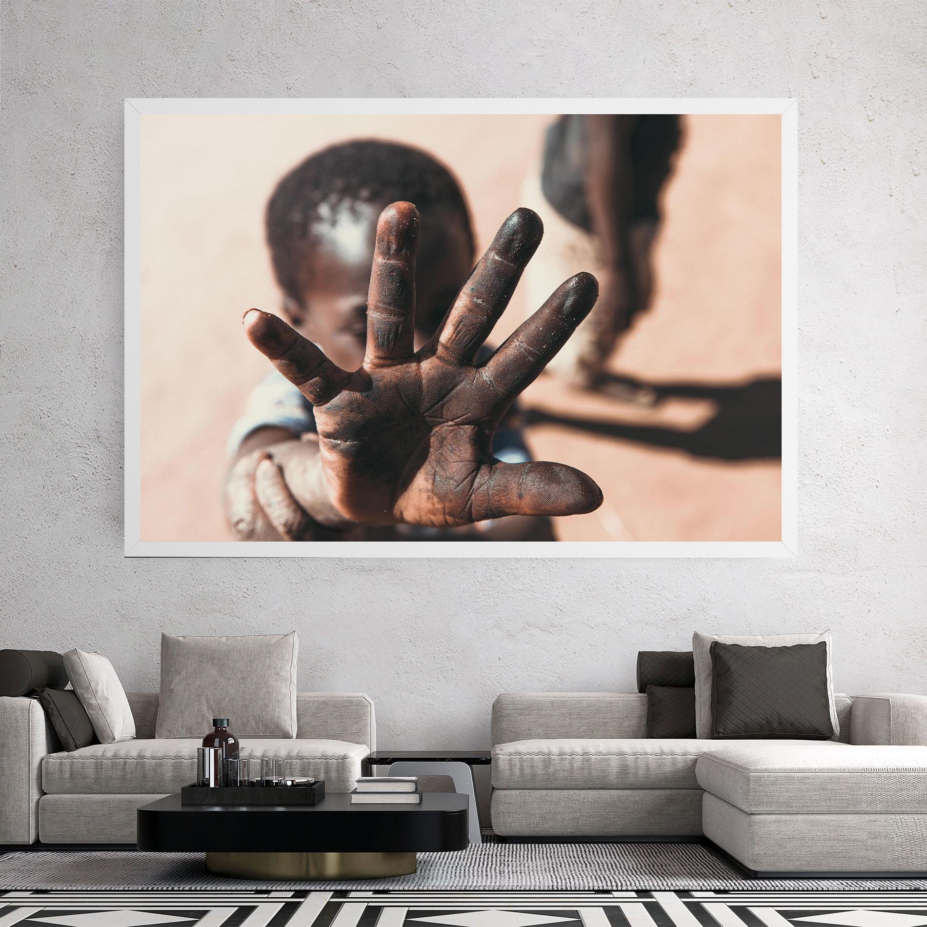 Leinwandbild Little Dirty Hand mockup 2