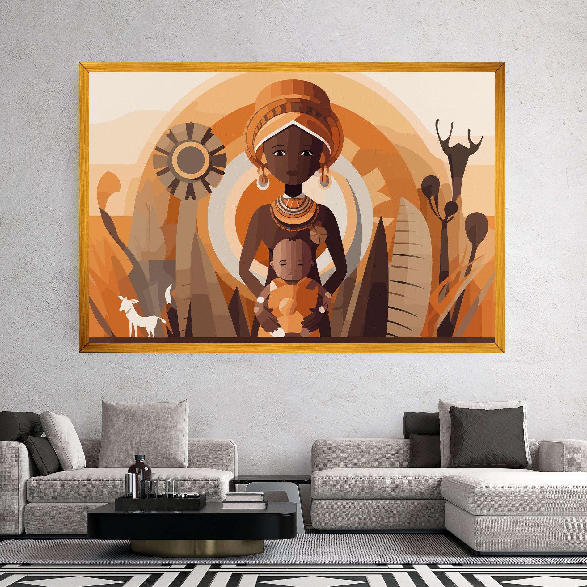 Leinwandbild African Baby mockup 2