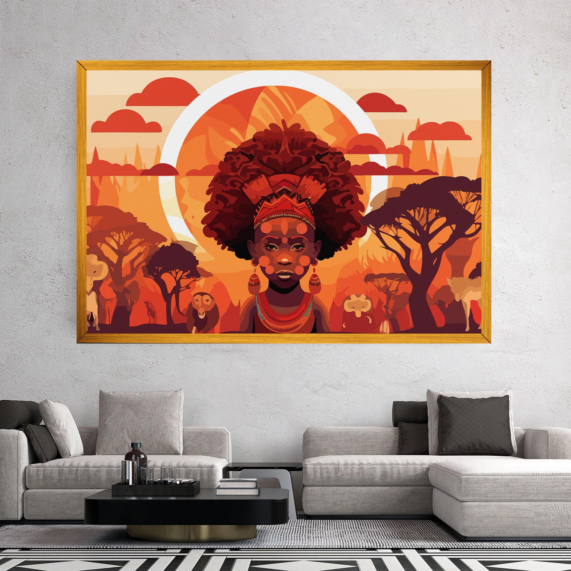 Leinwandbild African Chid mockup 2