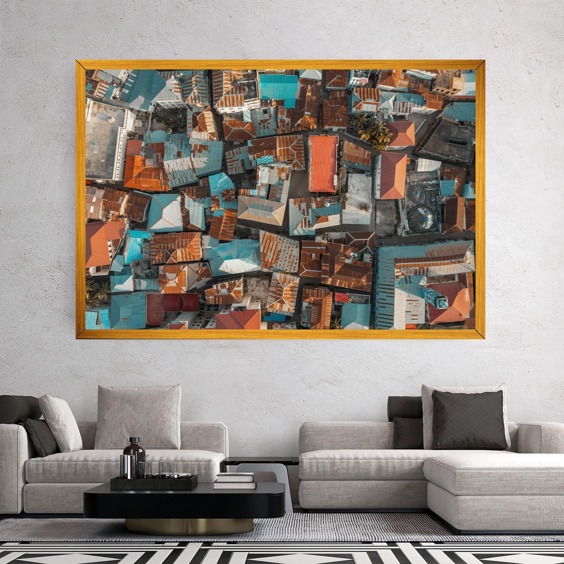 Leinwandbild Island Tanzania mockup 2