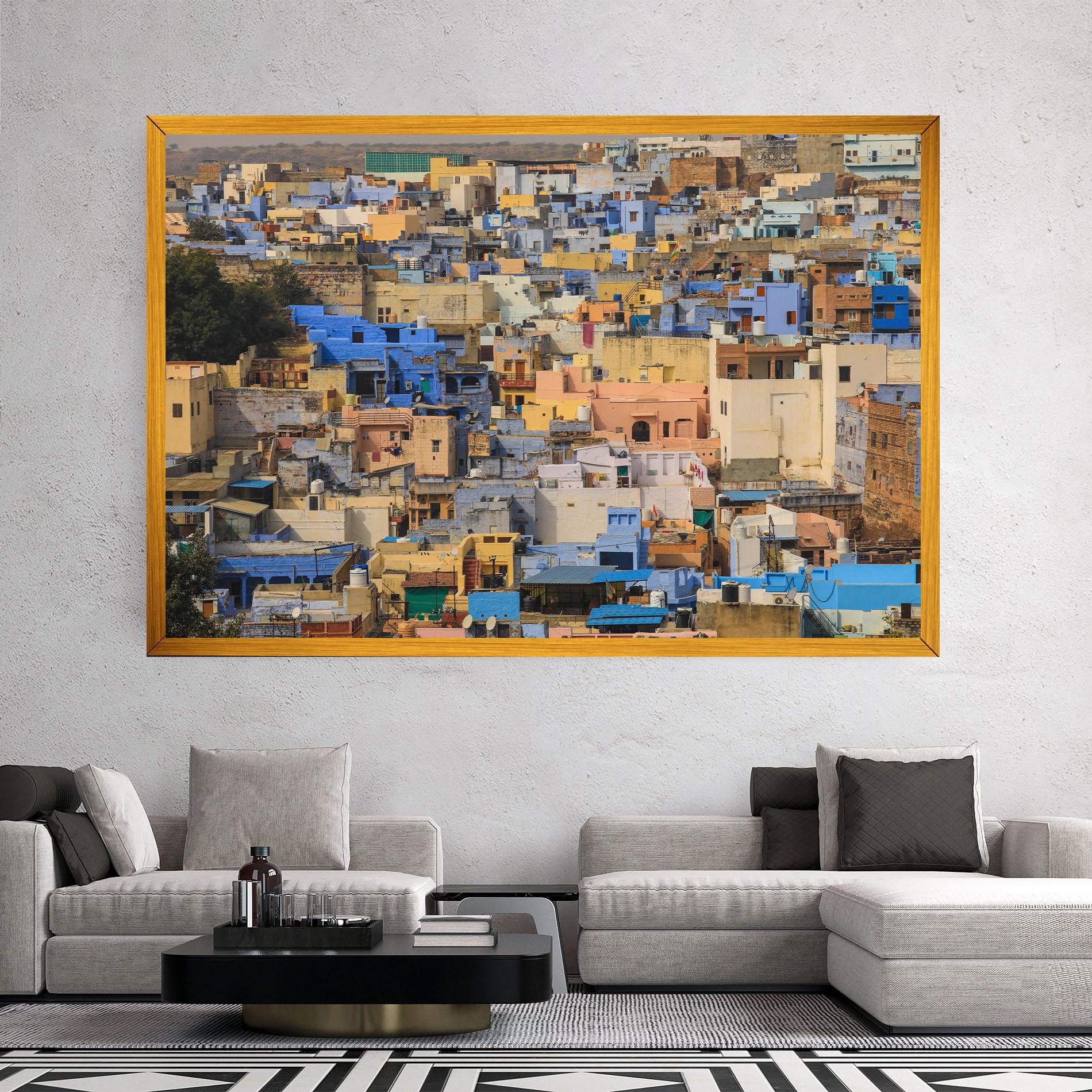 Leinwandbild Rajasthan View India mockup 2