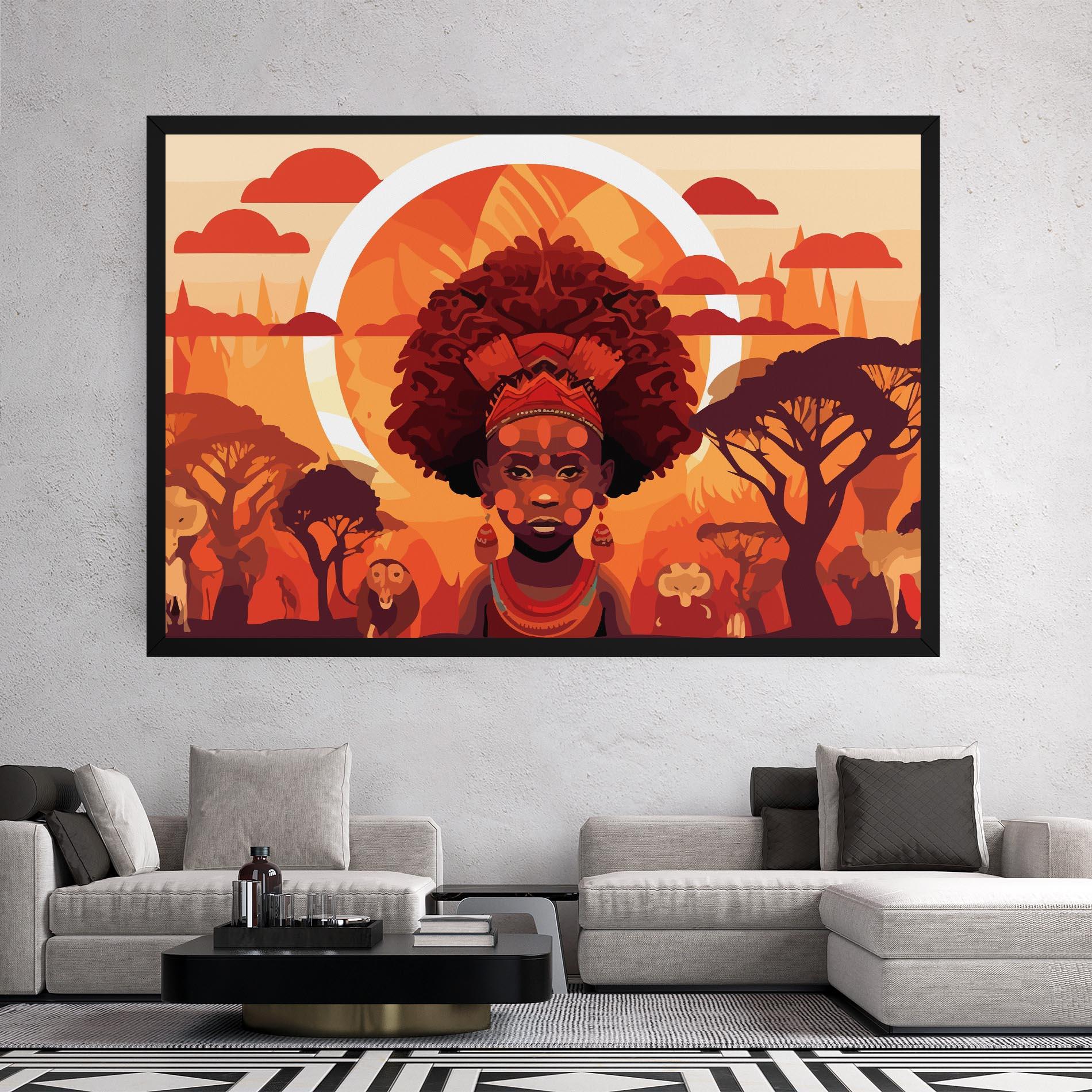 Leinwandbild African Chid mockup 2