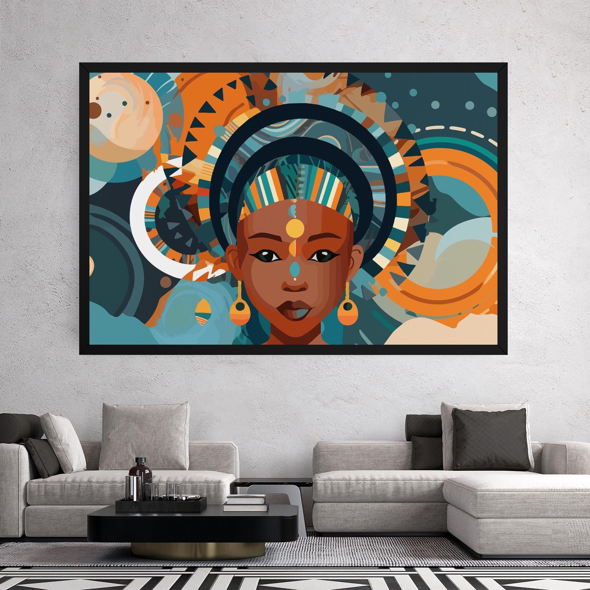 African Colorful Child mockup 2