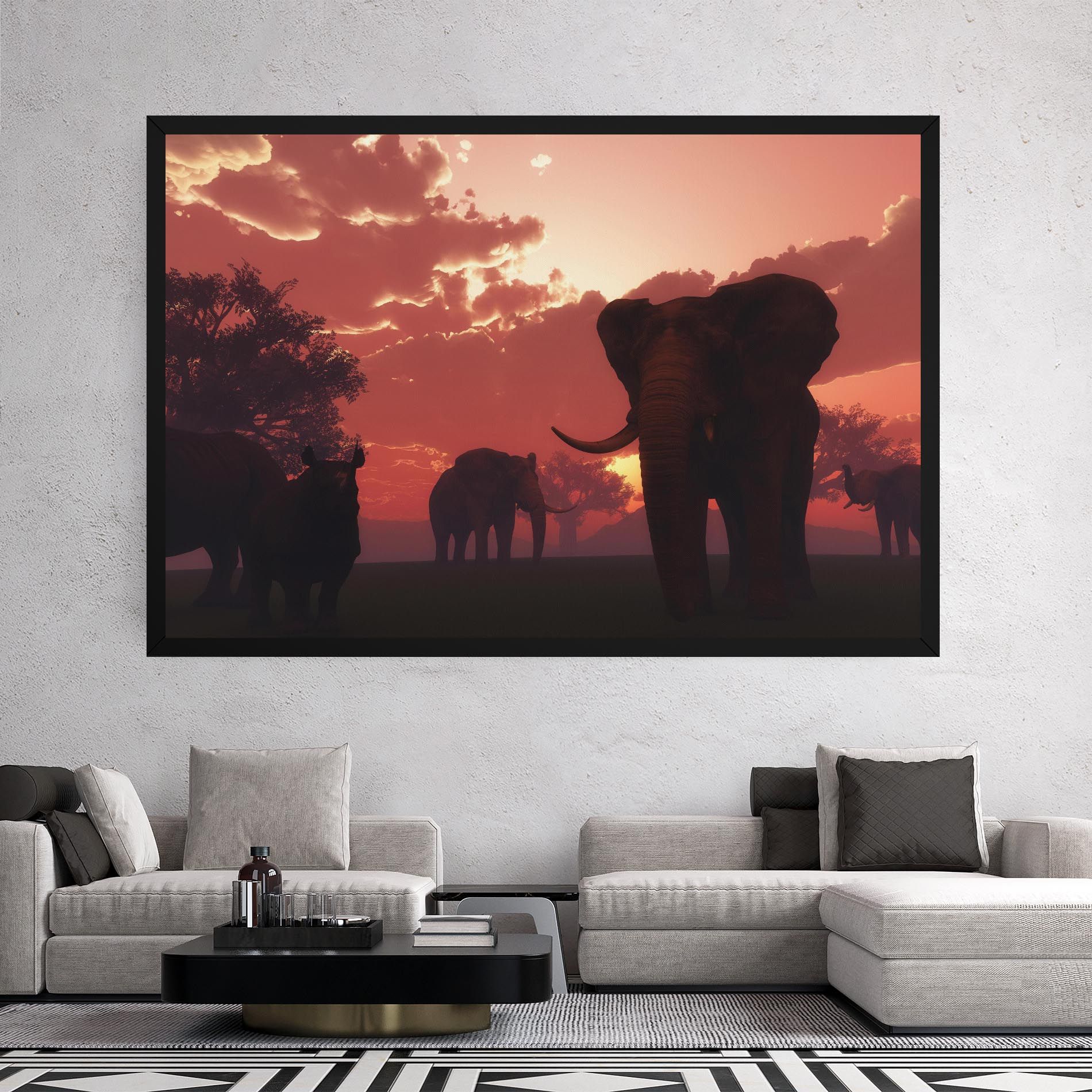 African Elephant View mockup 2