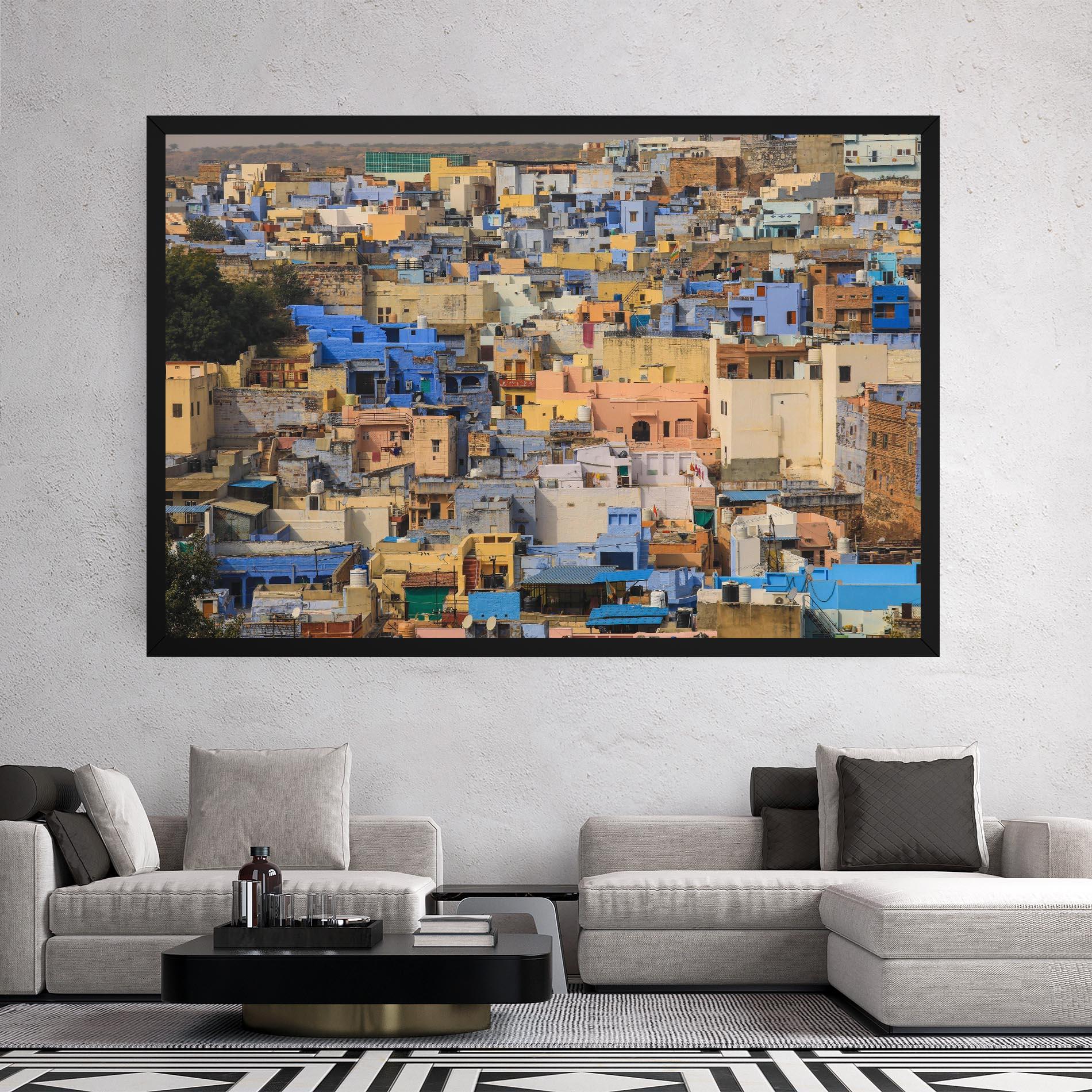 Leinwandbild Rajasthan View India mockup 2