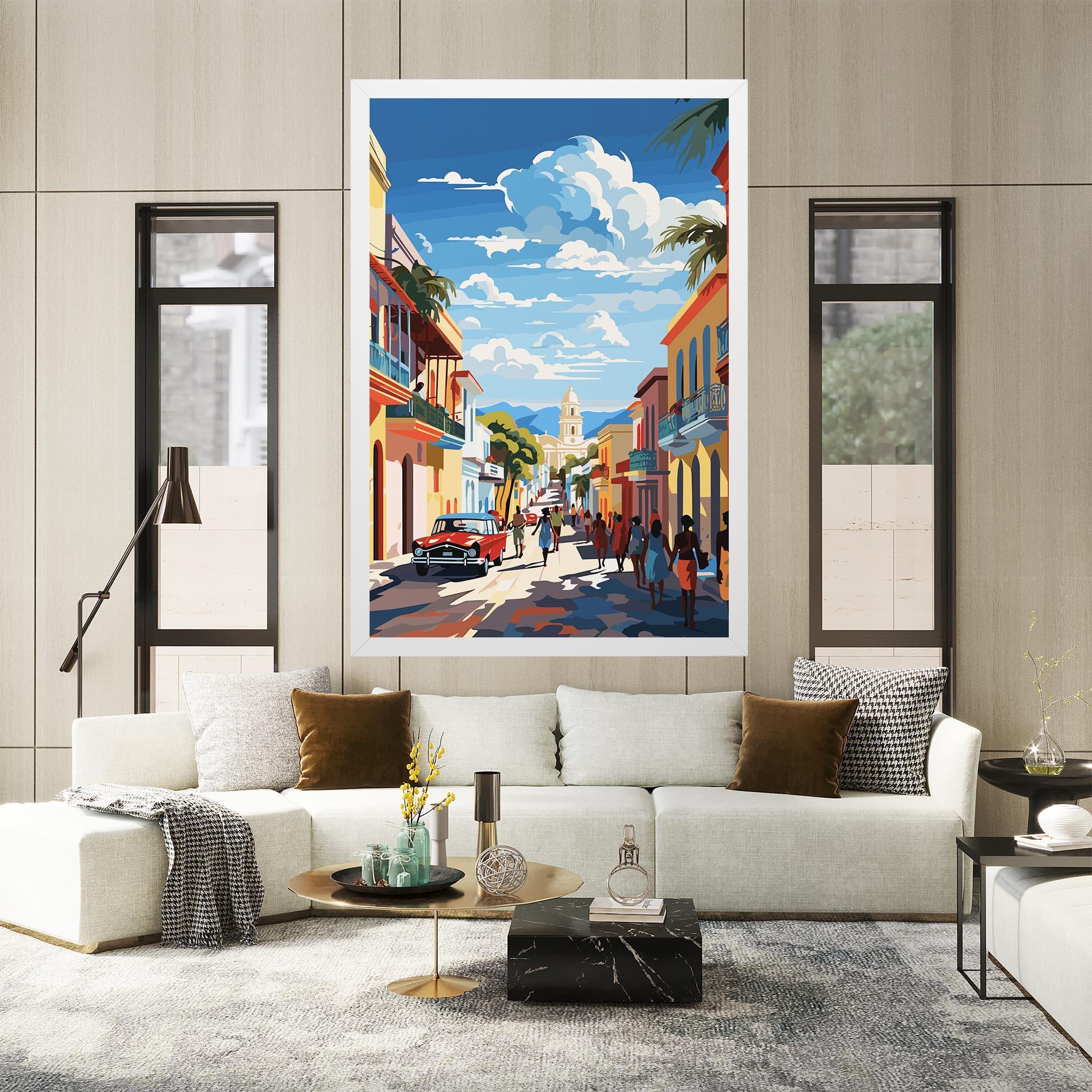 Leinwandbild African Street mockup 2