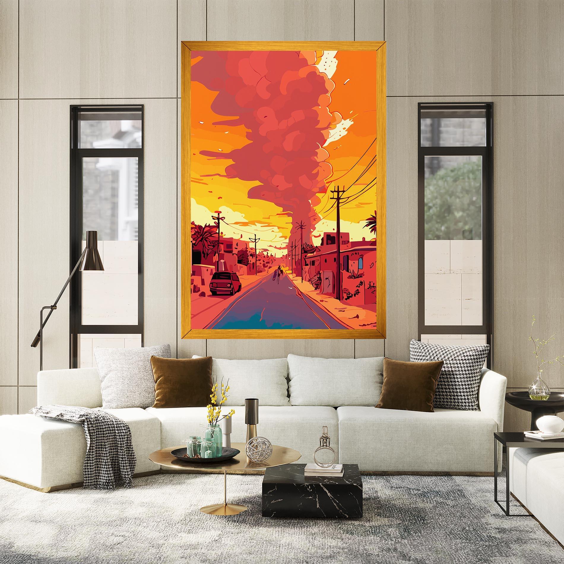 Leinwandbild African Smoke mockup 2