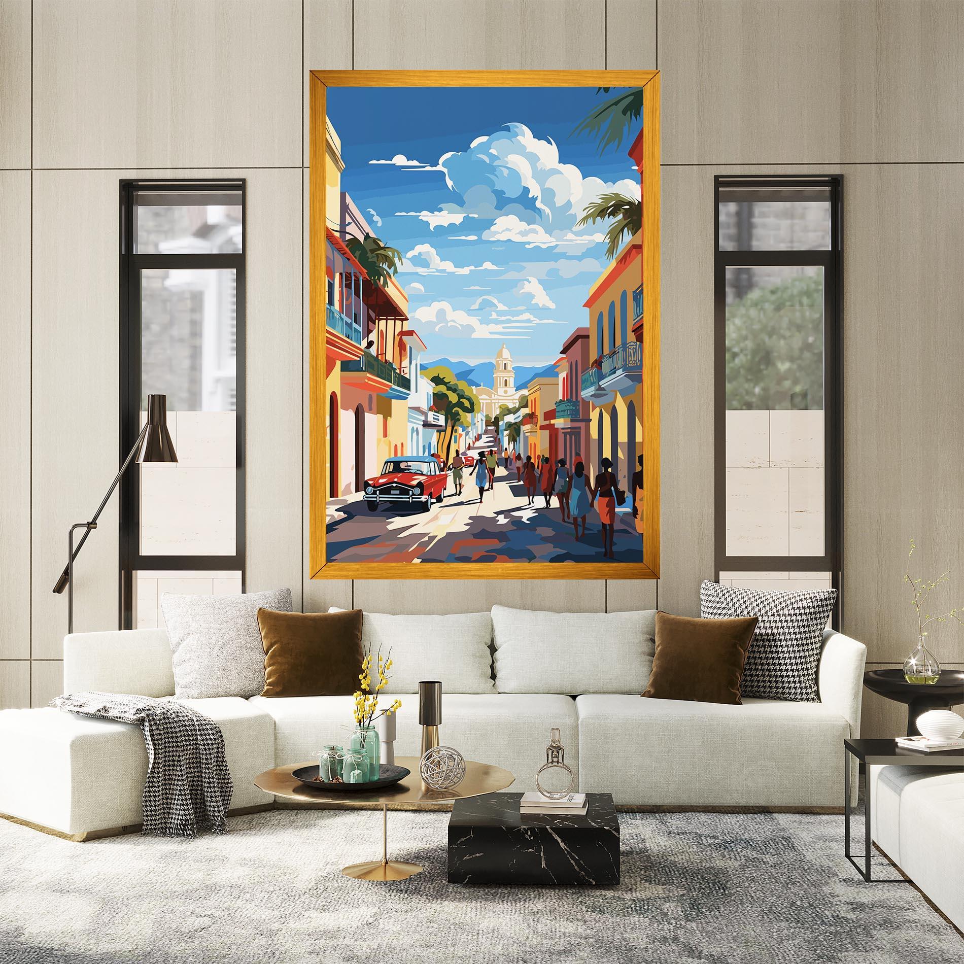 Leinwandbild African Street mockup 2