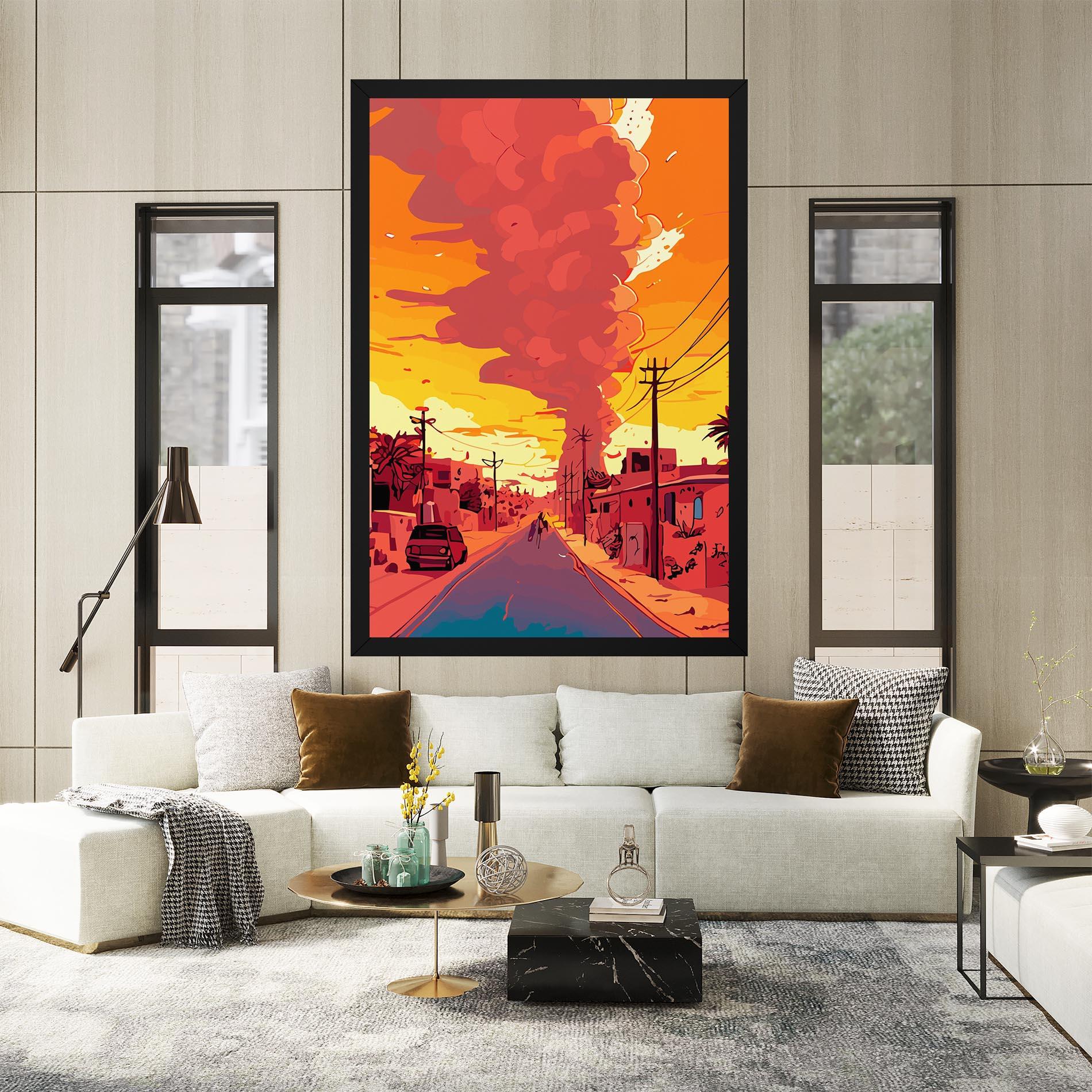 Leinwandbild African Smoke mockup 2