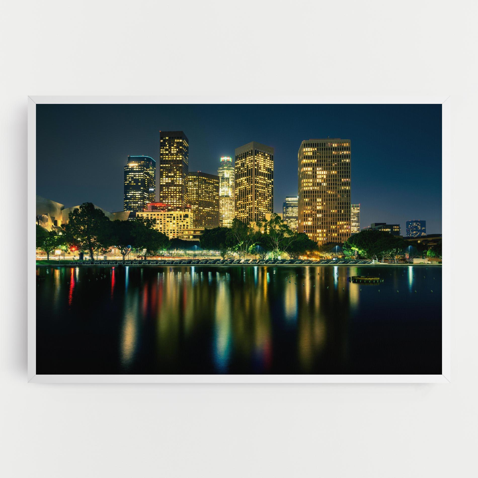 Leinwandbild Los Angeles Night mockup 0
