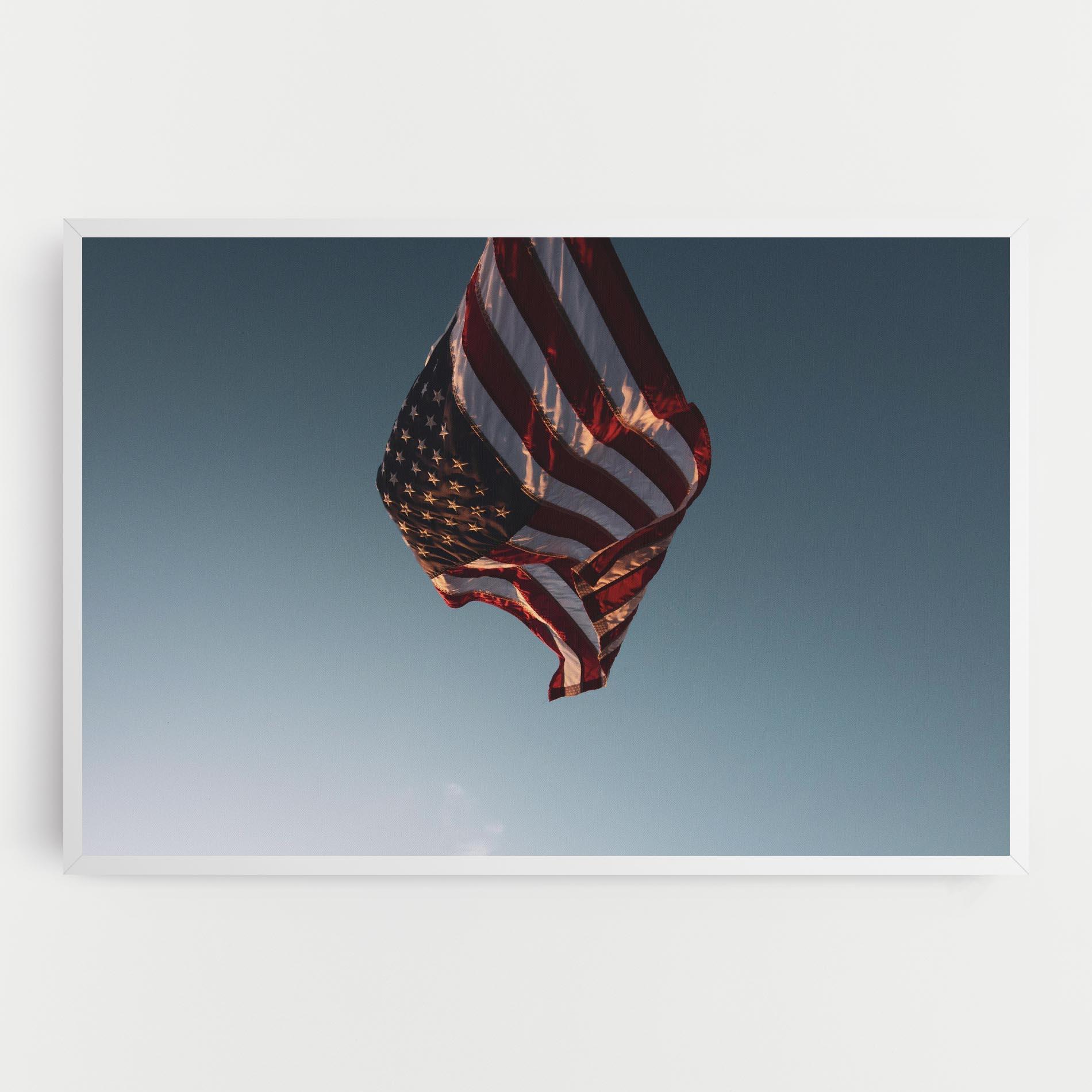 Leinwandbild Usa Flag mockup 0