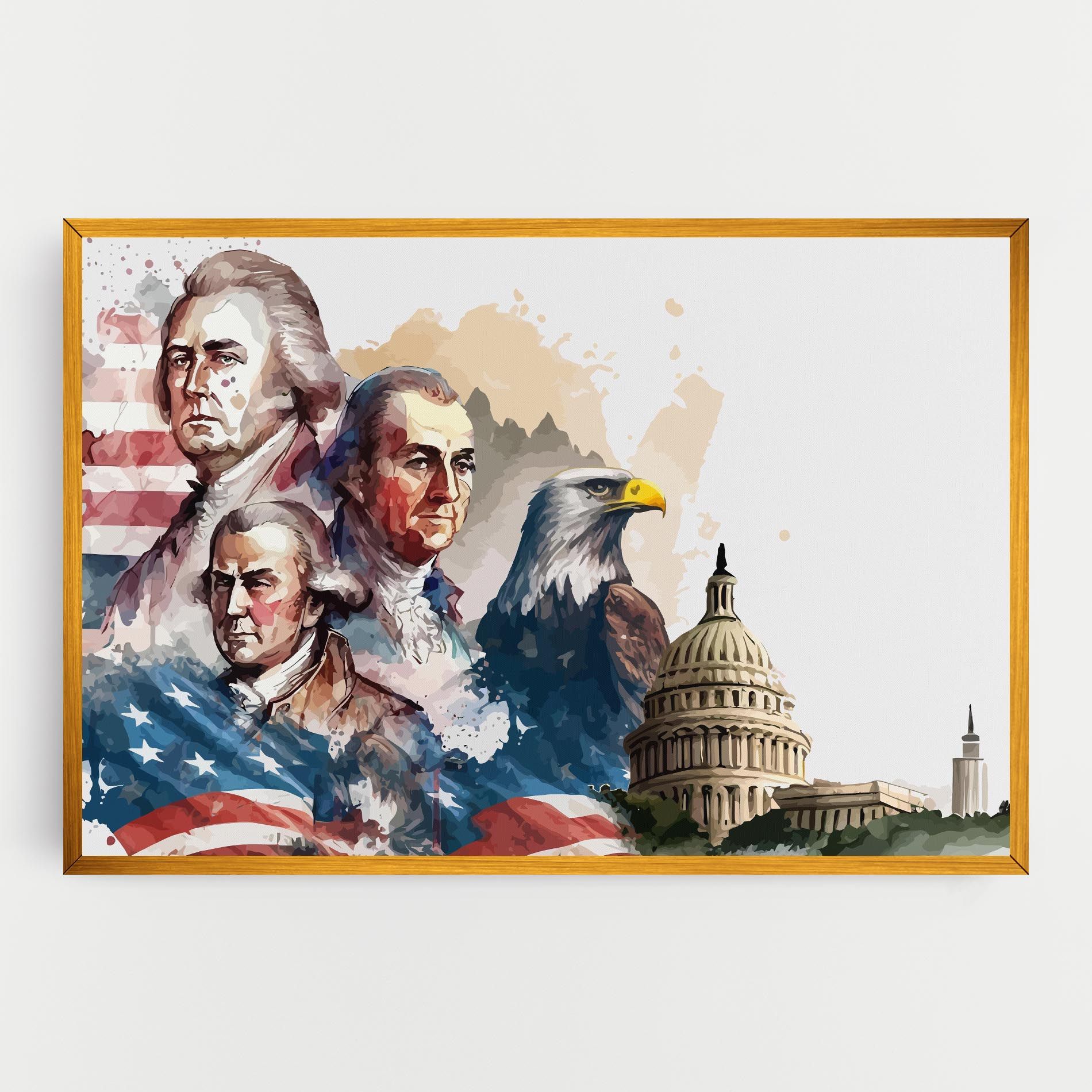 American Flag Art mockup 0