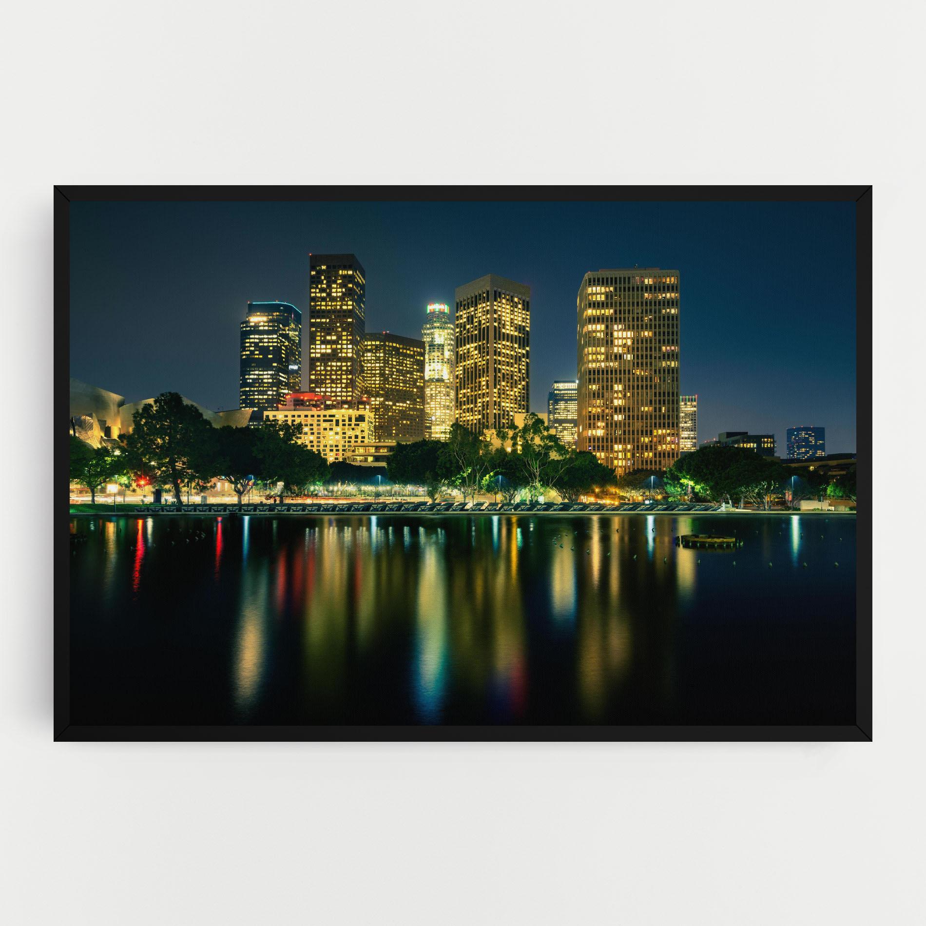 Leinwandbild Los Angeles Night mockup 0