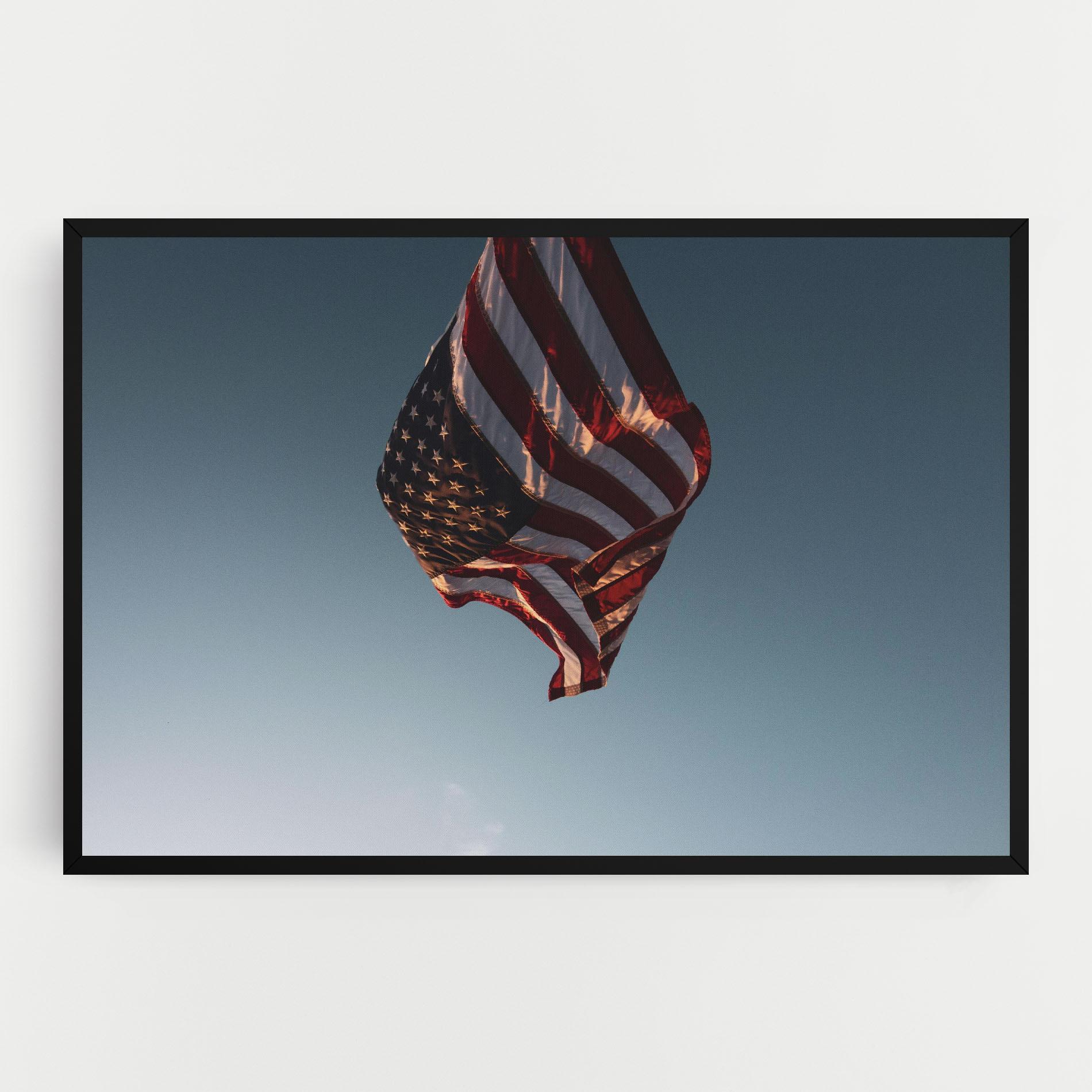 Leinwandbild Usa Flag mockup 0