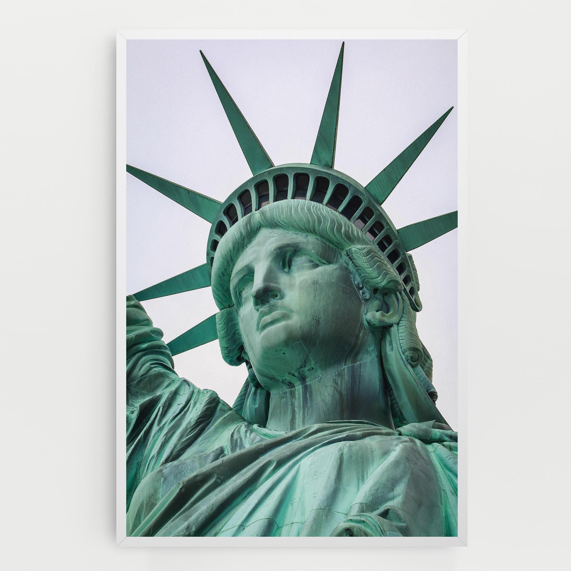 Leinwandbild Statue Of Liberty Head mockup 0