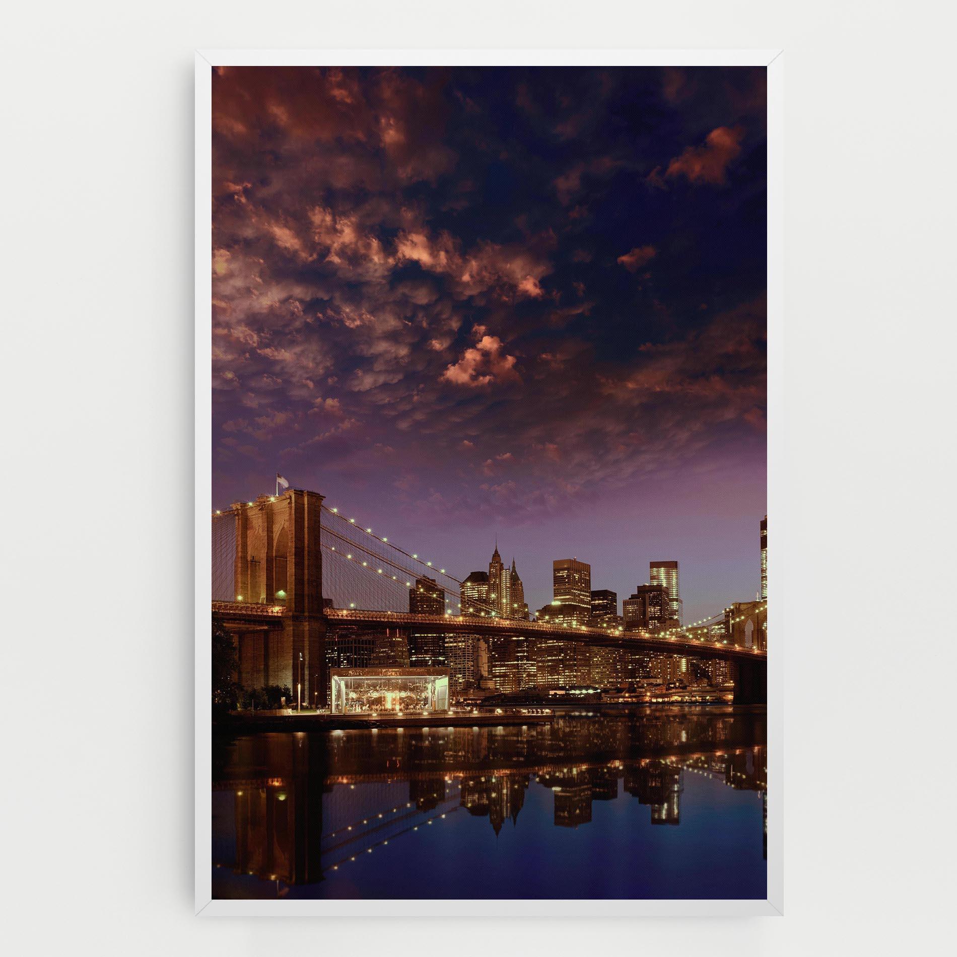 Leinwandbild Sunset New York mockup 0