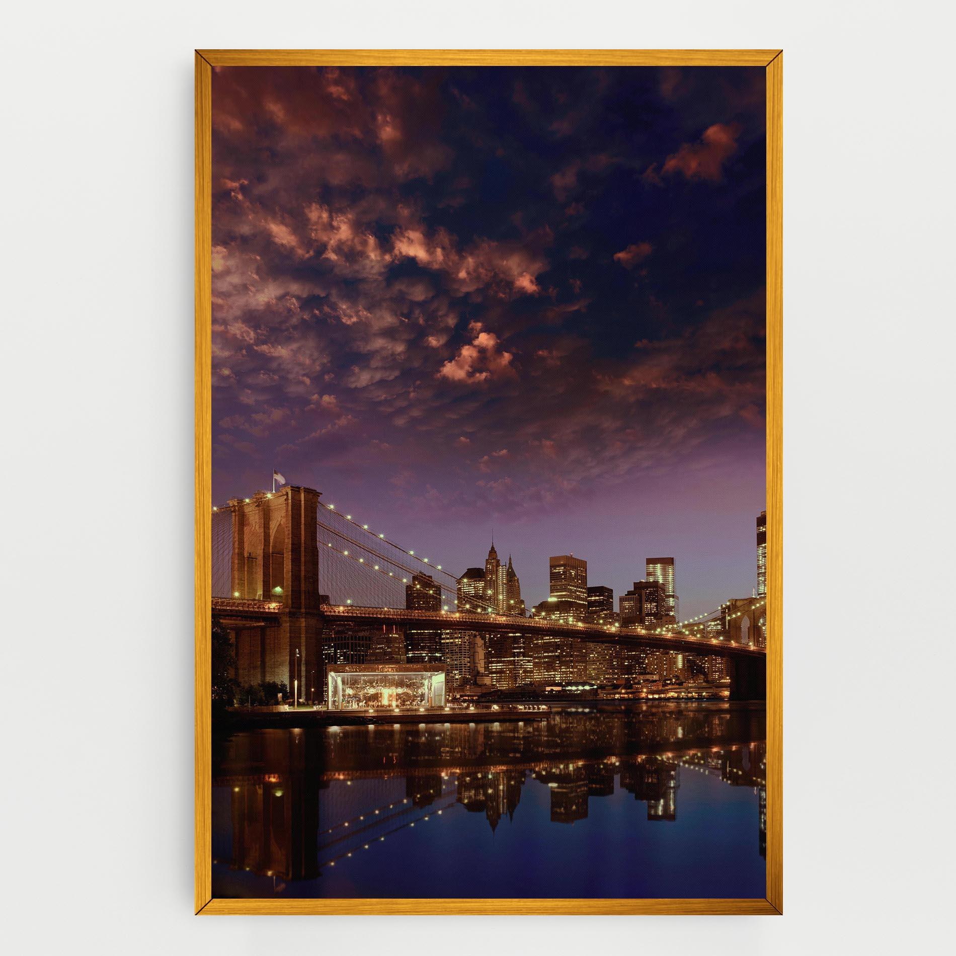 Leinwandbild Sunset New York mockup 0