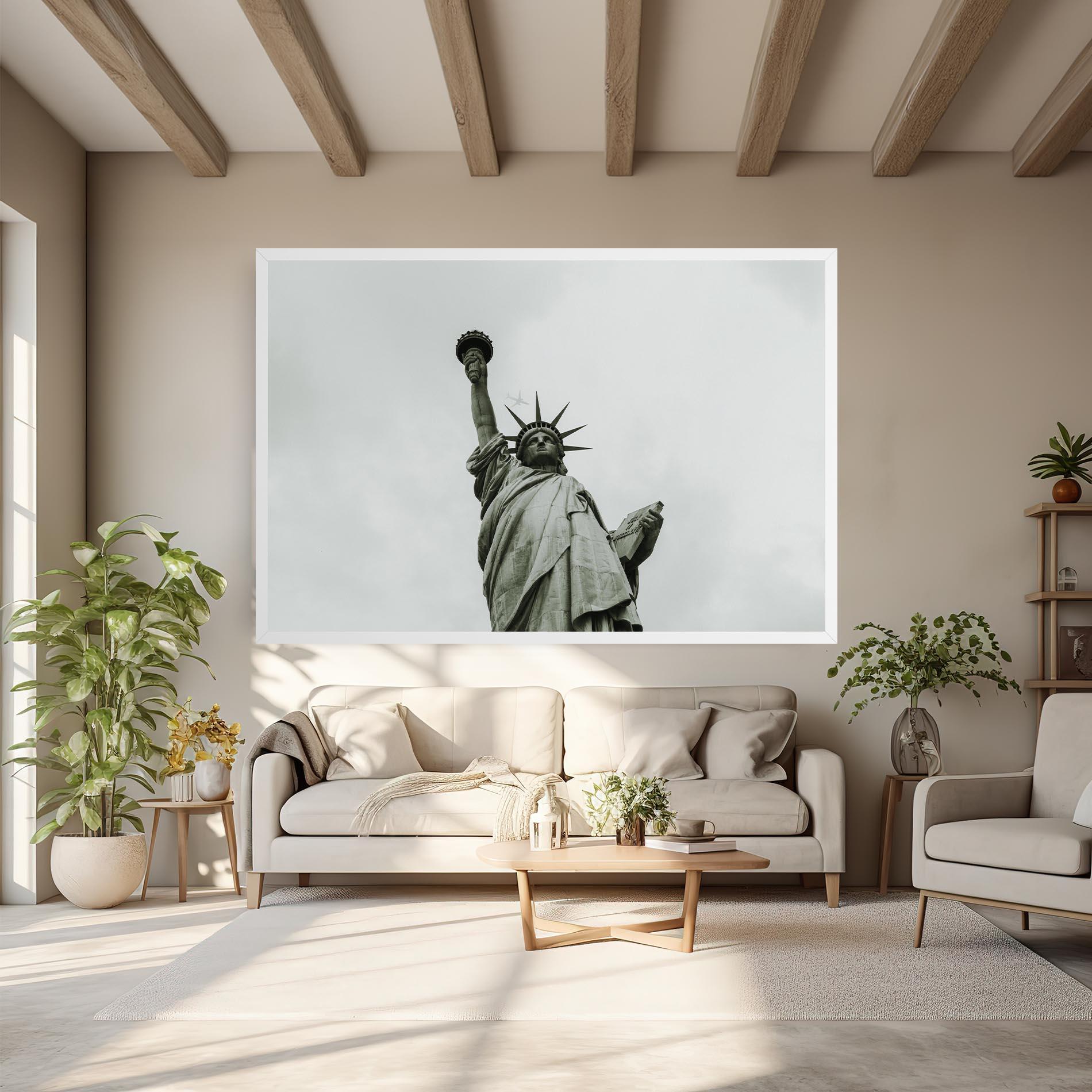 Leinwandbild Liberty Statue Day mockup 6