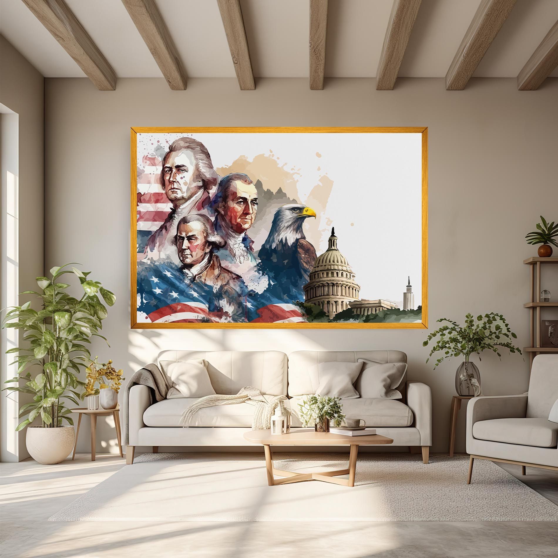 American Flag Art mockup 6